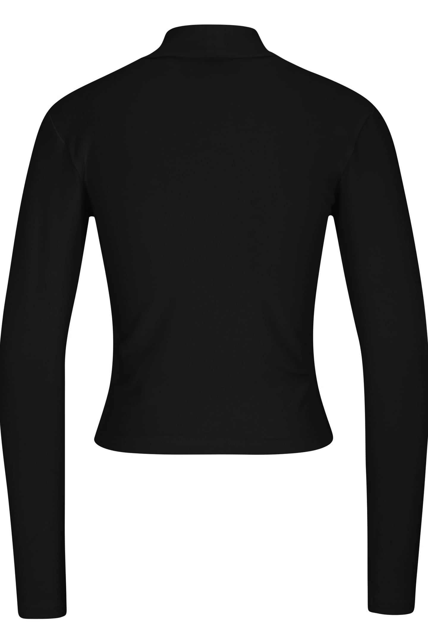 LINNUSE CROPPED TURTLE NECK BLACK 4