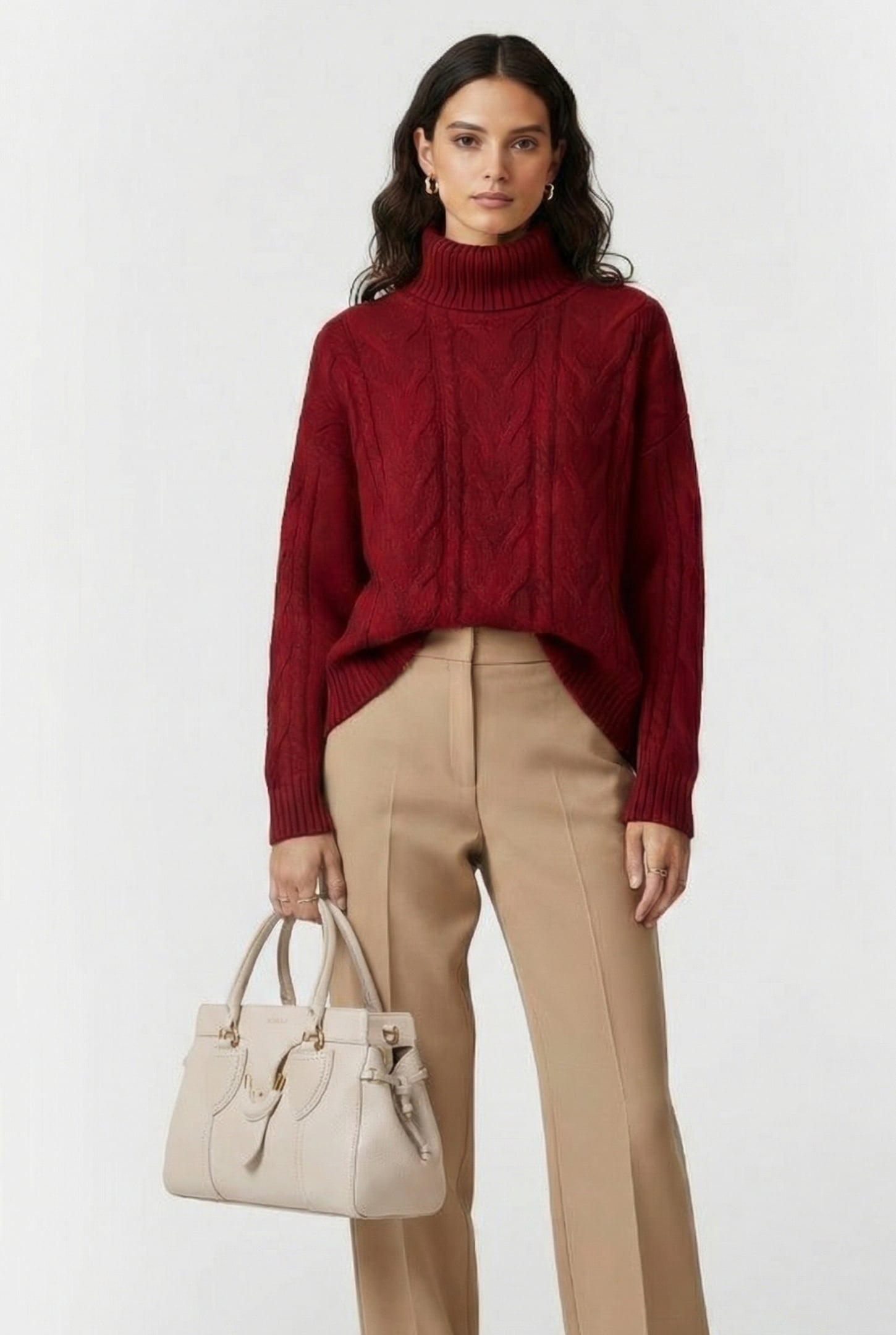 GRAINED LEATHER HANDBAG 1