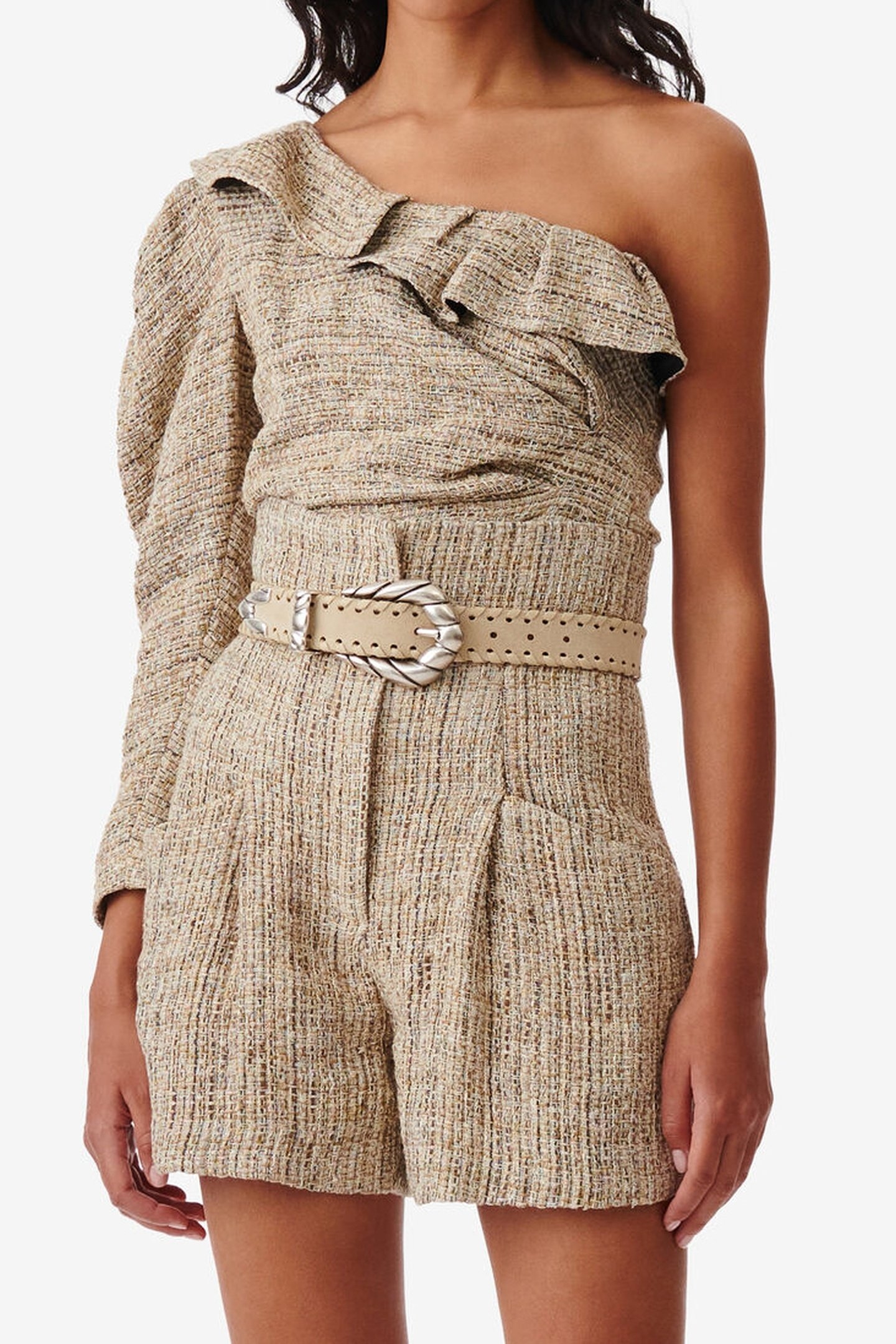 LIZY TOP MIXED BEIGE 1