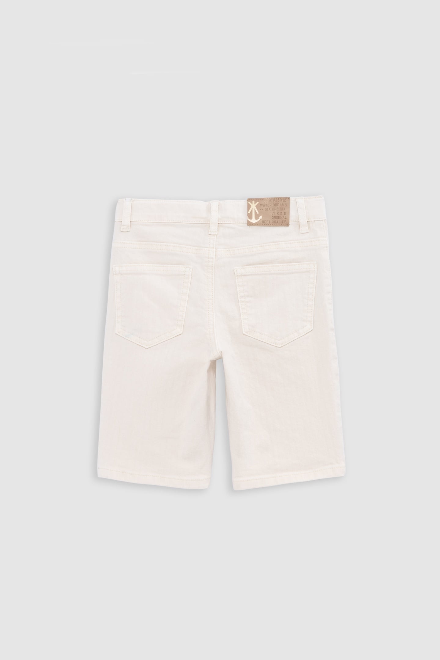 BEIGE REGULAR DENIM BERMUDA SHORTS 2