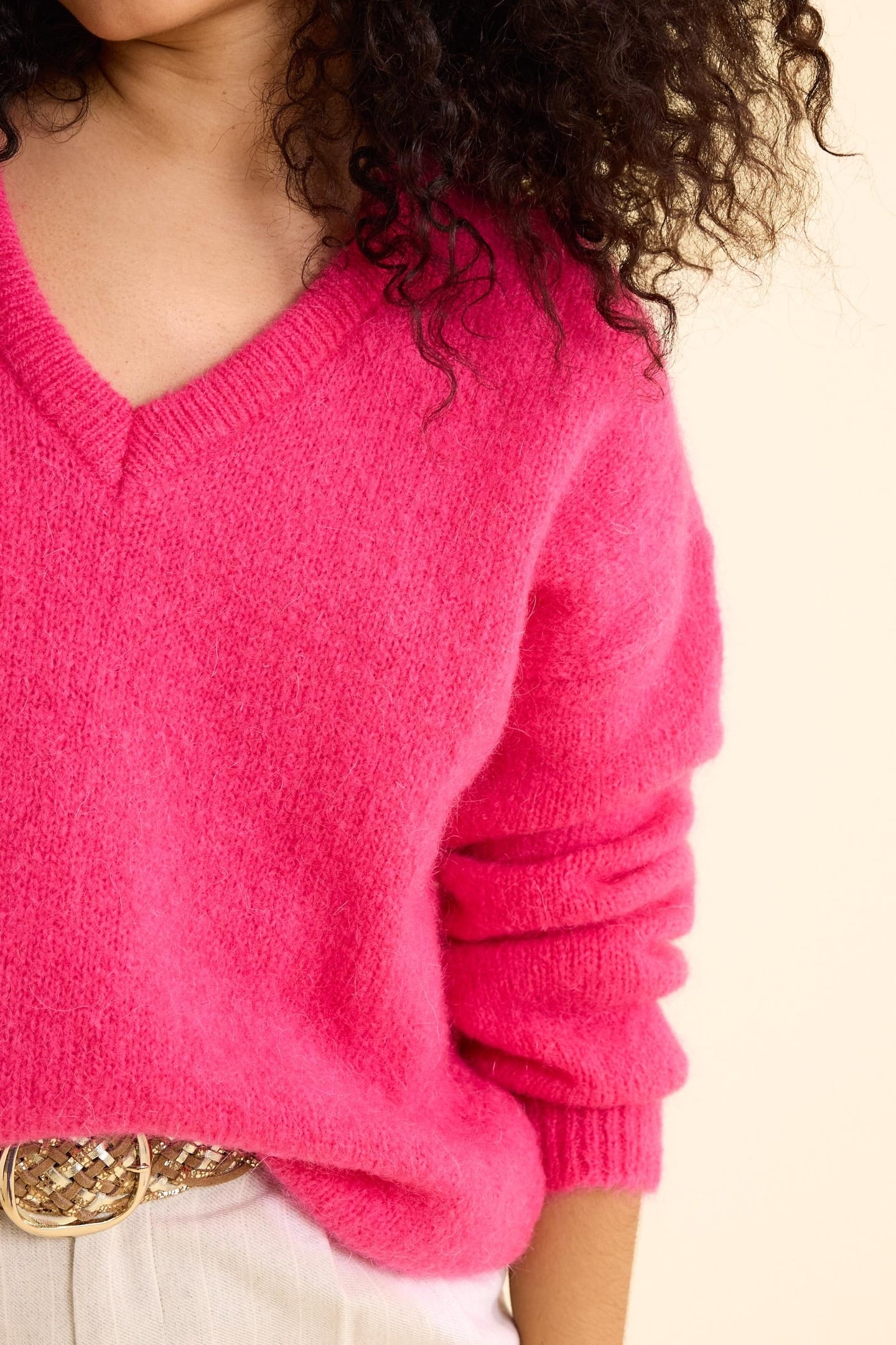 MAGENTA KNITTED SWEATER MAGENTA 5
