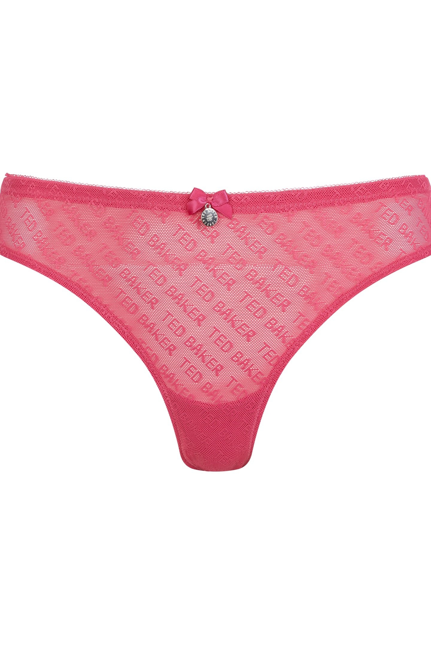 NELLY 3PK MESH AND LACE BRIEF CARMINE/ JET BLACK/CARMINE 3