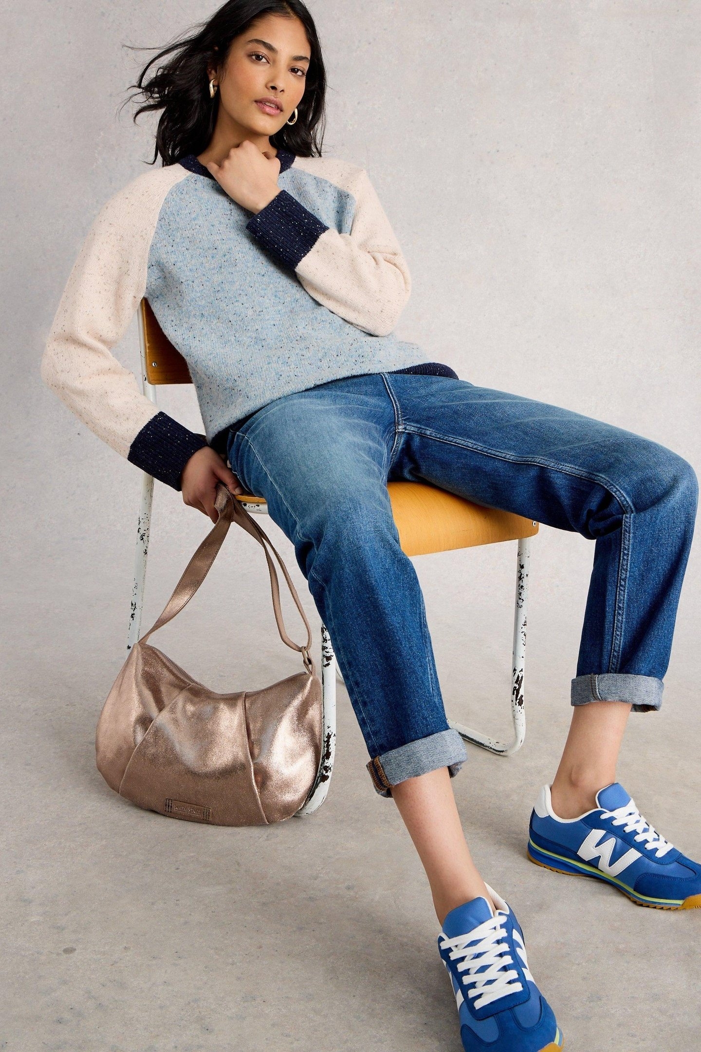 COLOURBLOCK NEP JUMPER BLUE MULTI 5