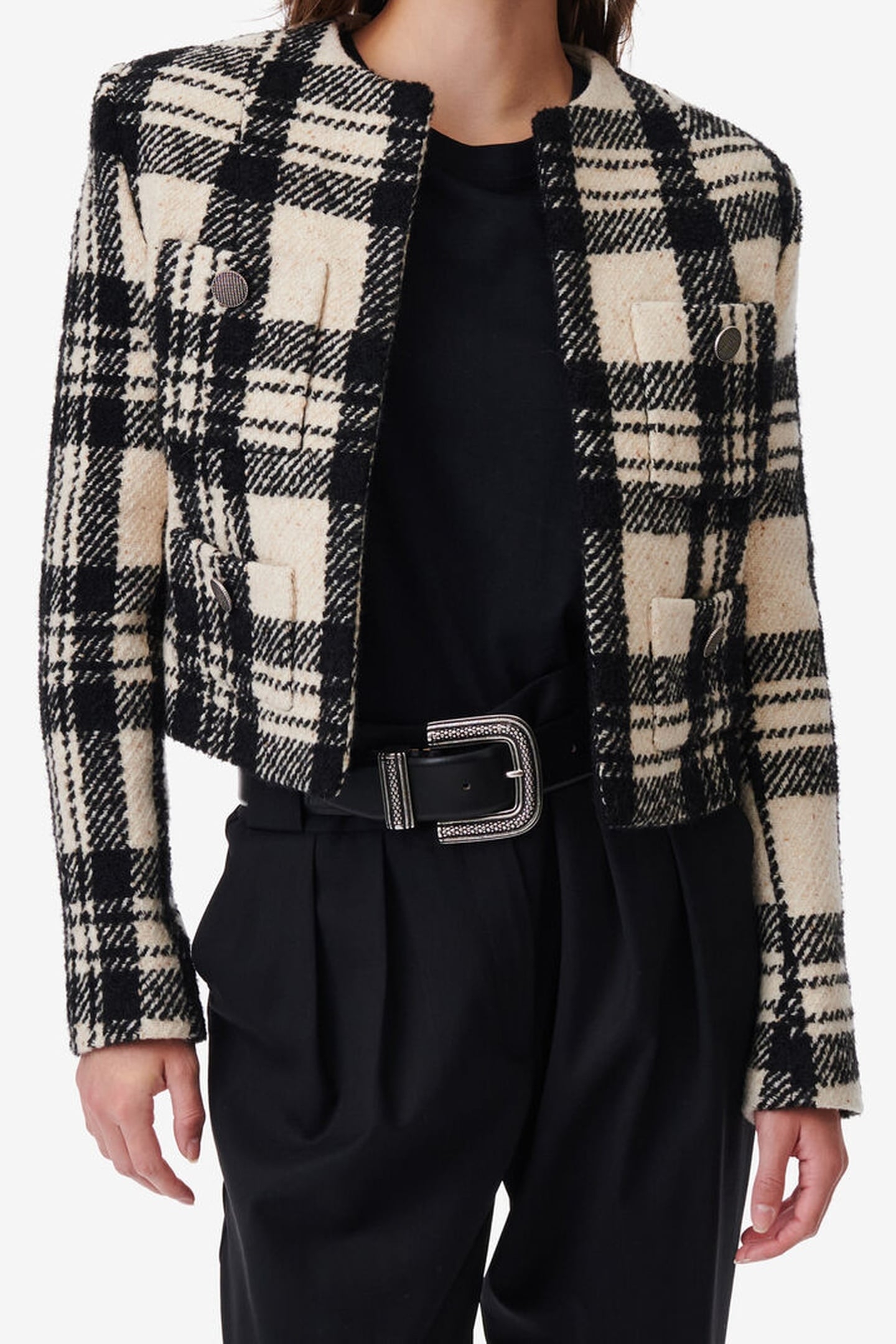 XELINA JACKET ECRU/BLACK 1