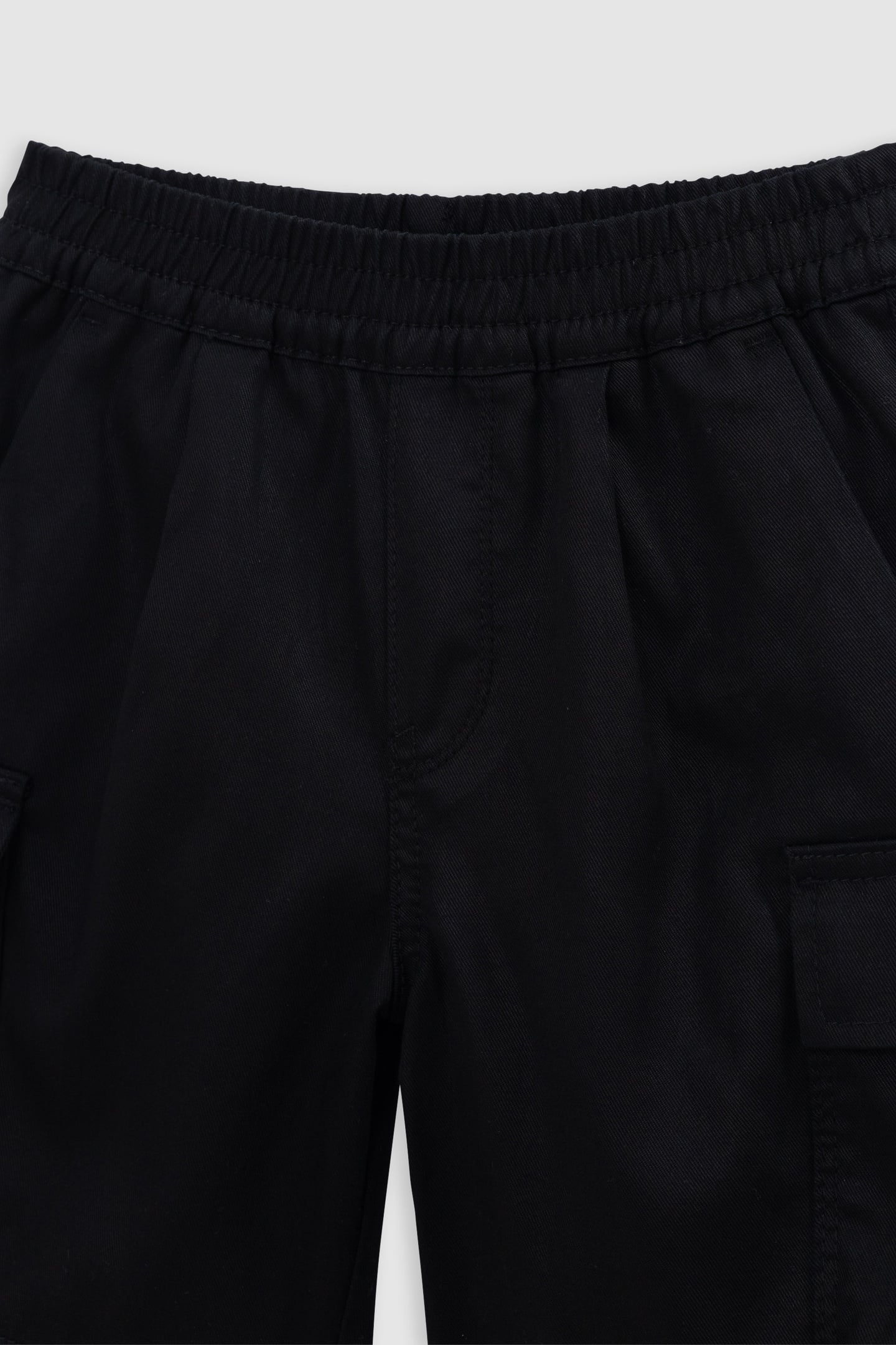 BERMUDA SHORTS JOGGER BLACK MIX LYOCELL 3