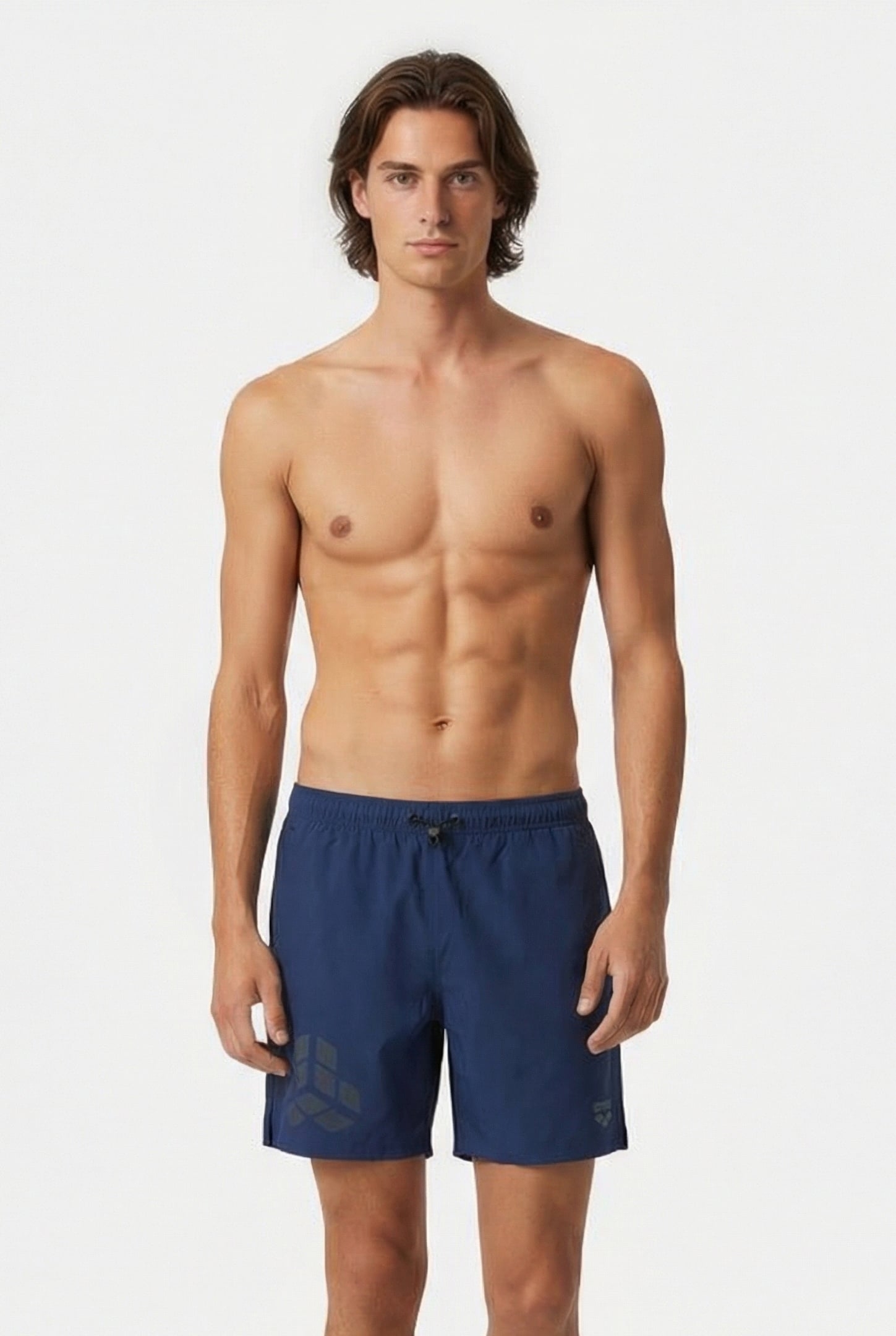 MEN'S ARENA EVO BEACH BOXER LOGO NAVY 1