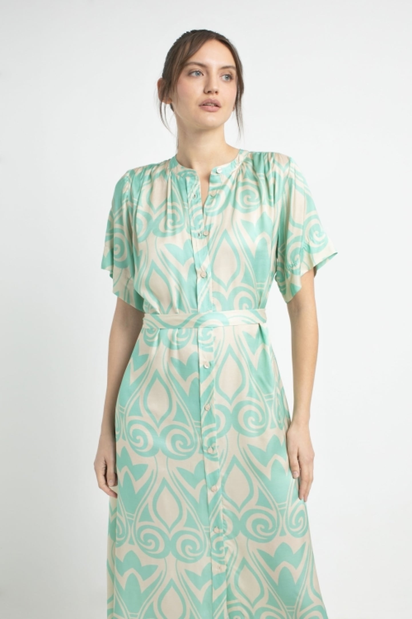 JOELLE DRESS JADE PRINT 3