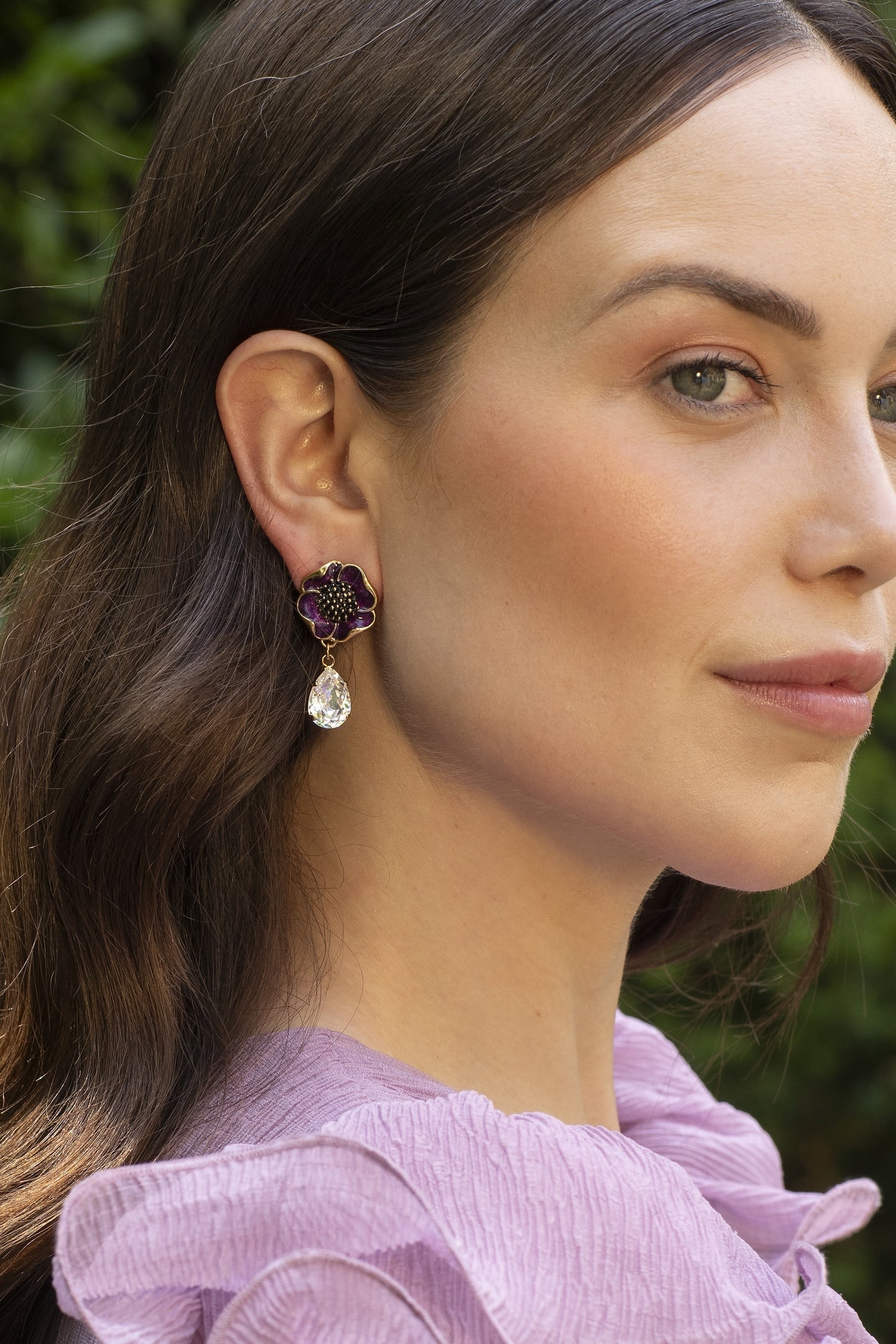 PURPLE POPPY EARRINGS 4