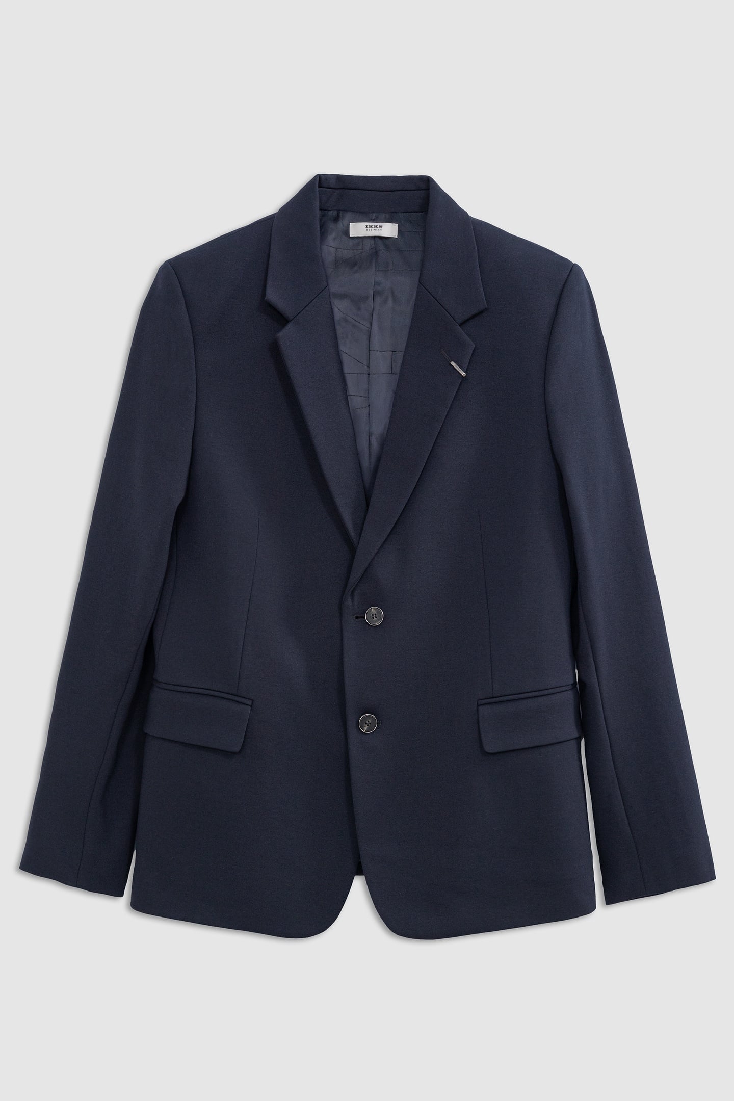 NAVY MILANO KNIT LOOSE SUIT JACKET 5