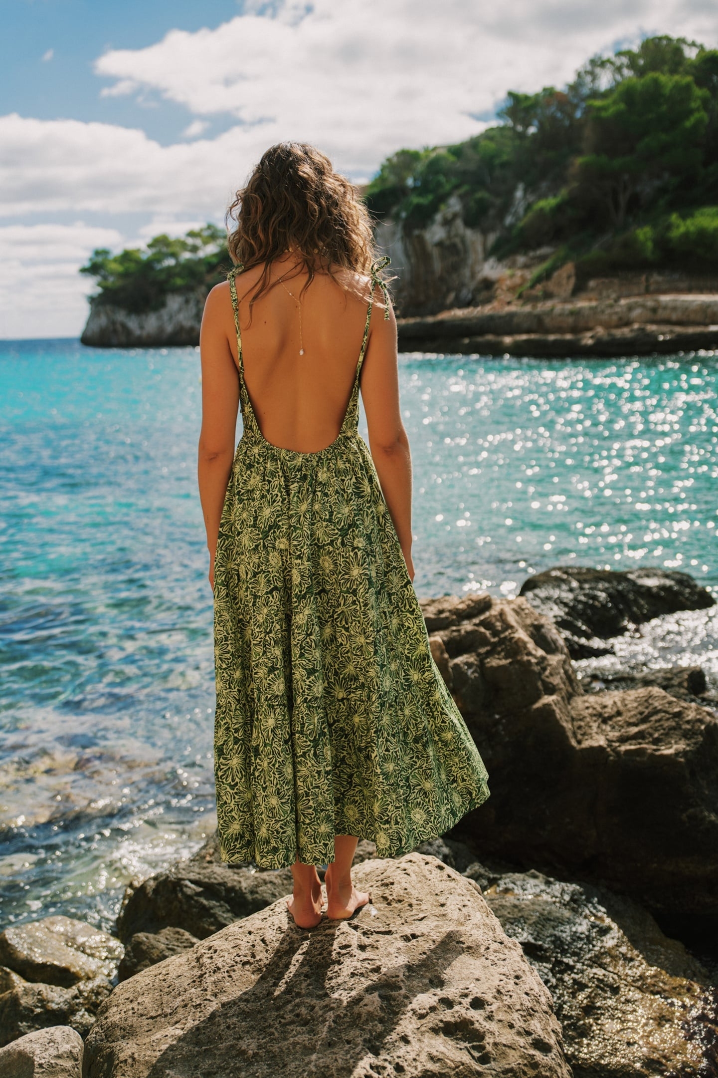 JOSIE DRESS DAISY BOUQUET GREEN DAISY BOUQUET 5