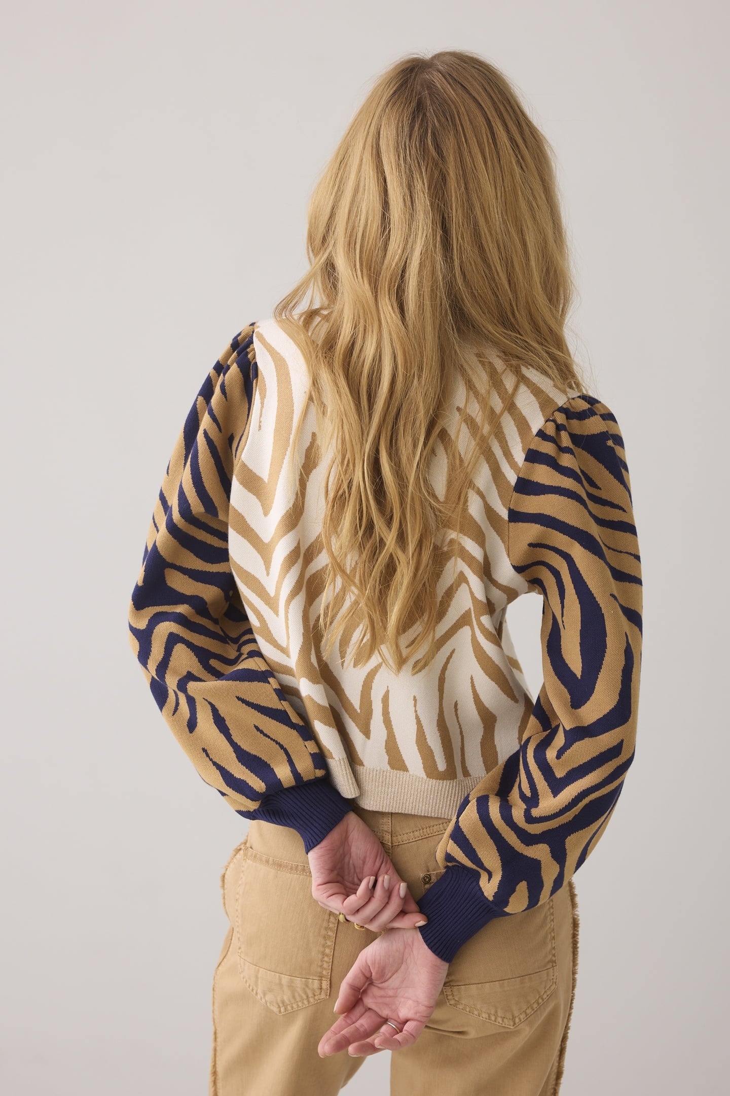 KNITTED JACKET JACQUARD VISCOSE POLYAMIDE KNIT MULTICOLOUR 3