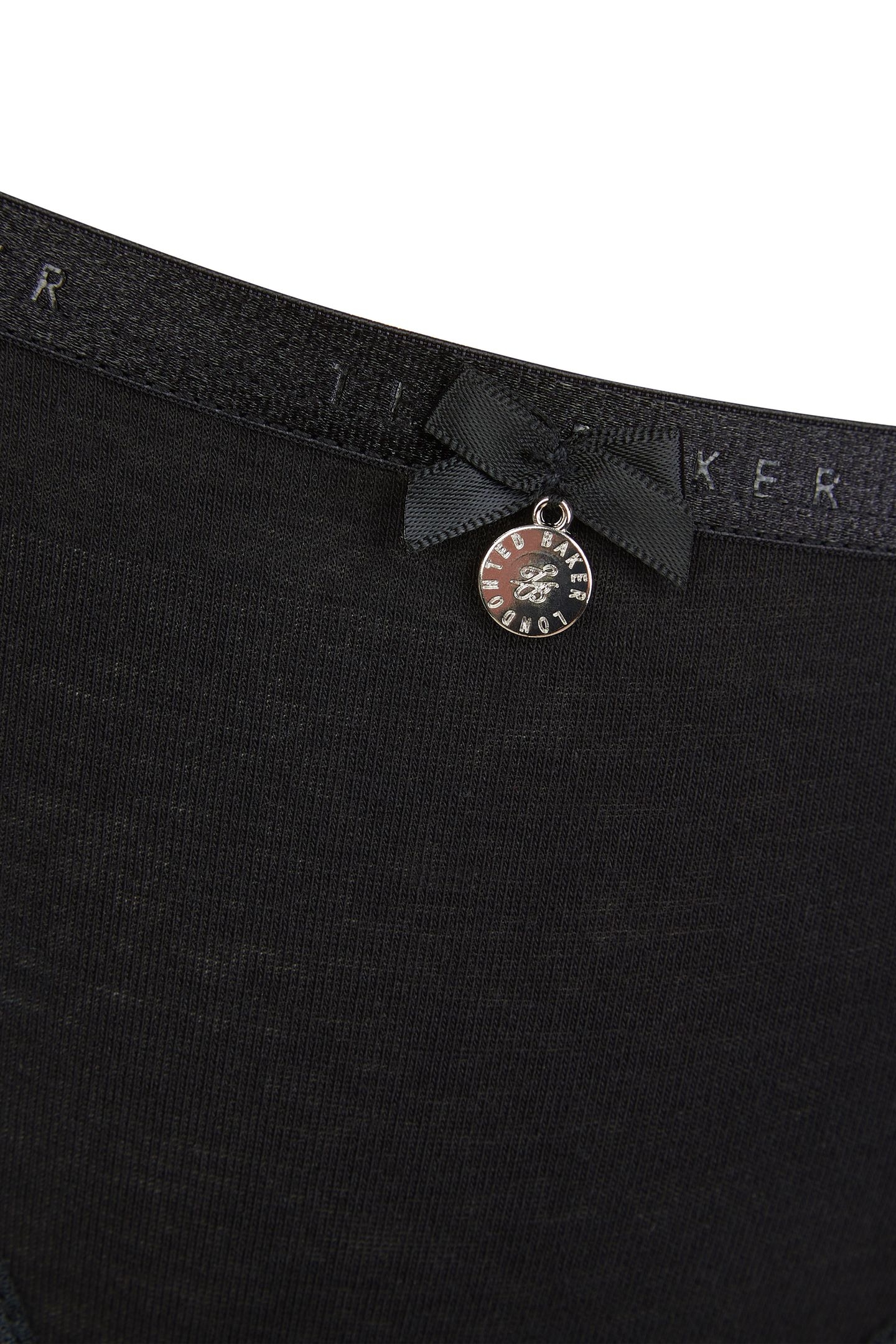 HARRIOT 3PK PLAIN BRIEF WITH LACE TRIM JET BLACK 4