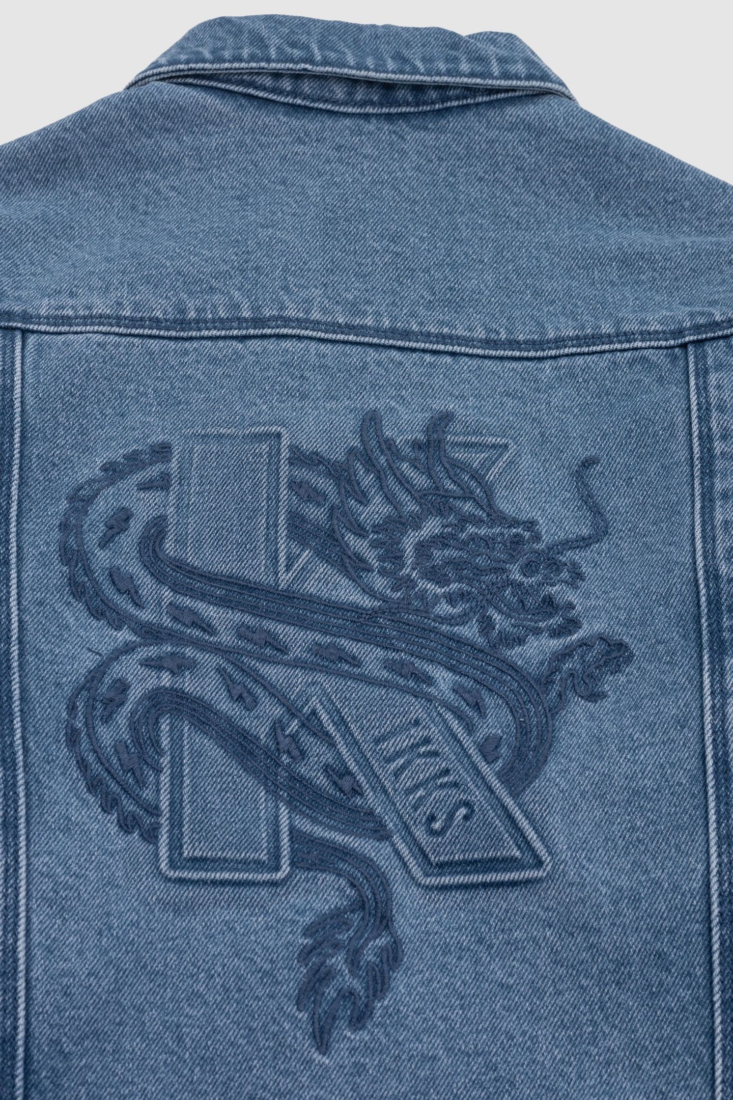 BLUE DENIM JACKET WITH REMOVABLE HOOD 8