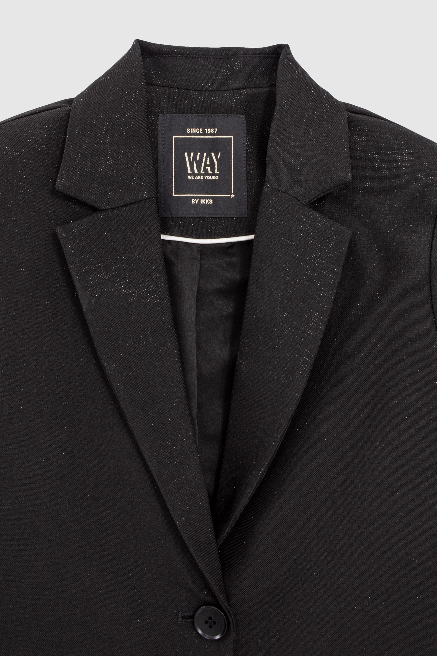 GIRLS' BLACK GLITTERY SUIT JACKET 3