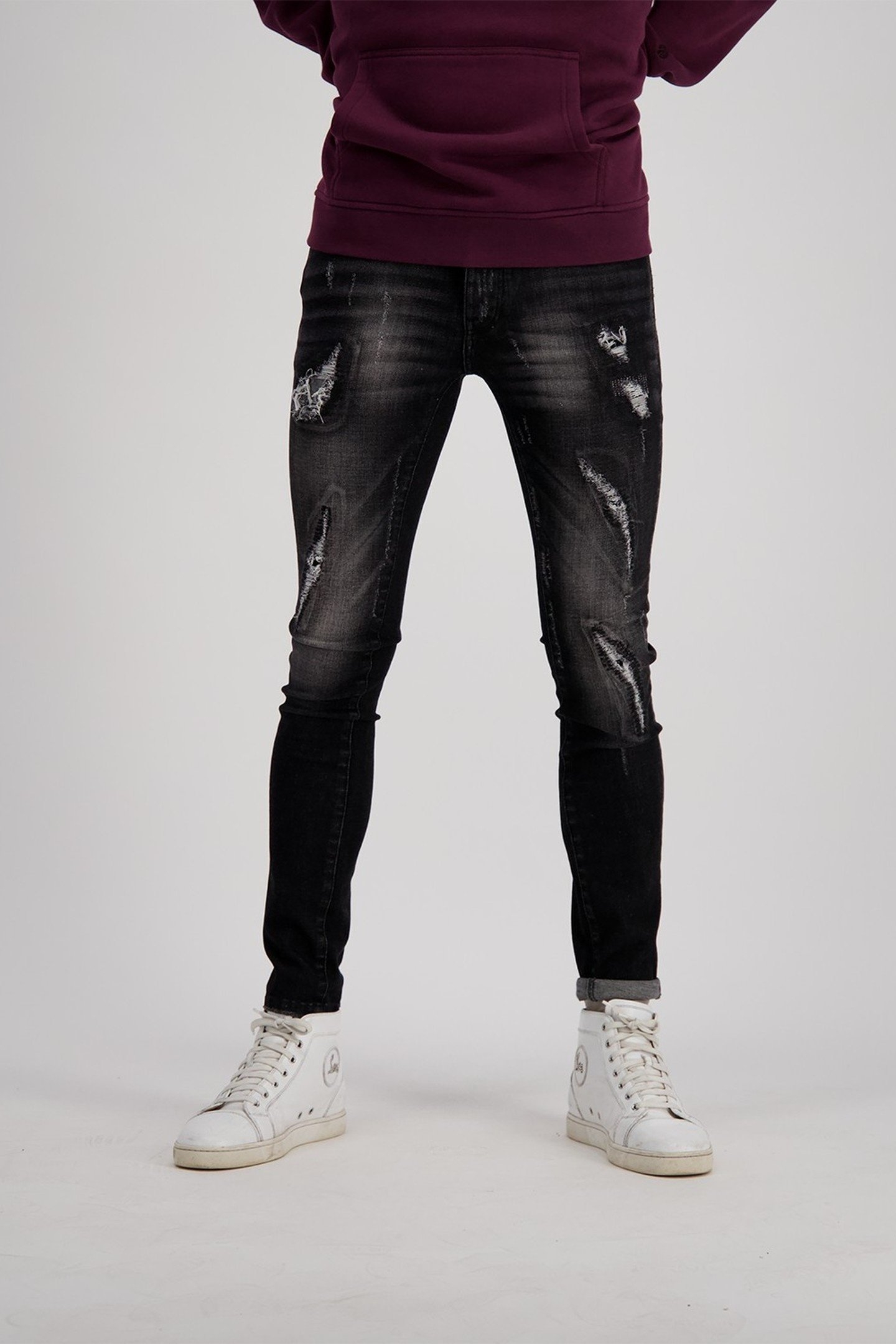 JUNGLE SUPER SKINNY JEANS VINTAGE BLACK 1
