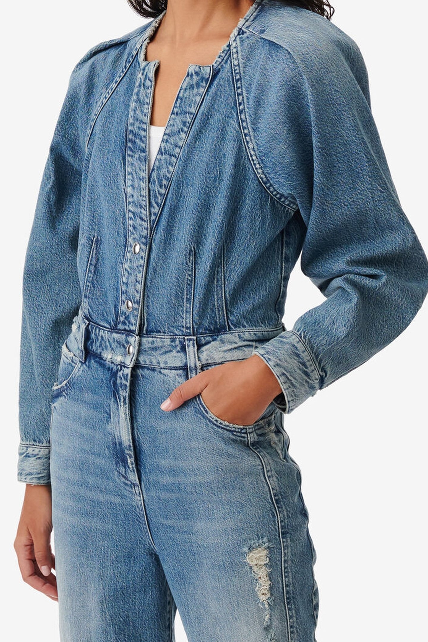 SETIA JUMPSUIT MID BLUE DESTROY 2