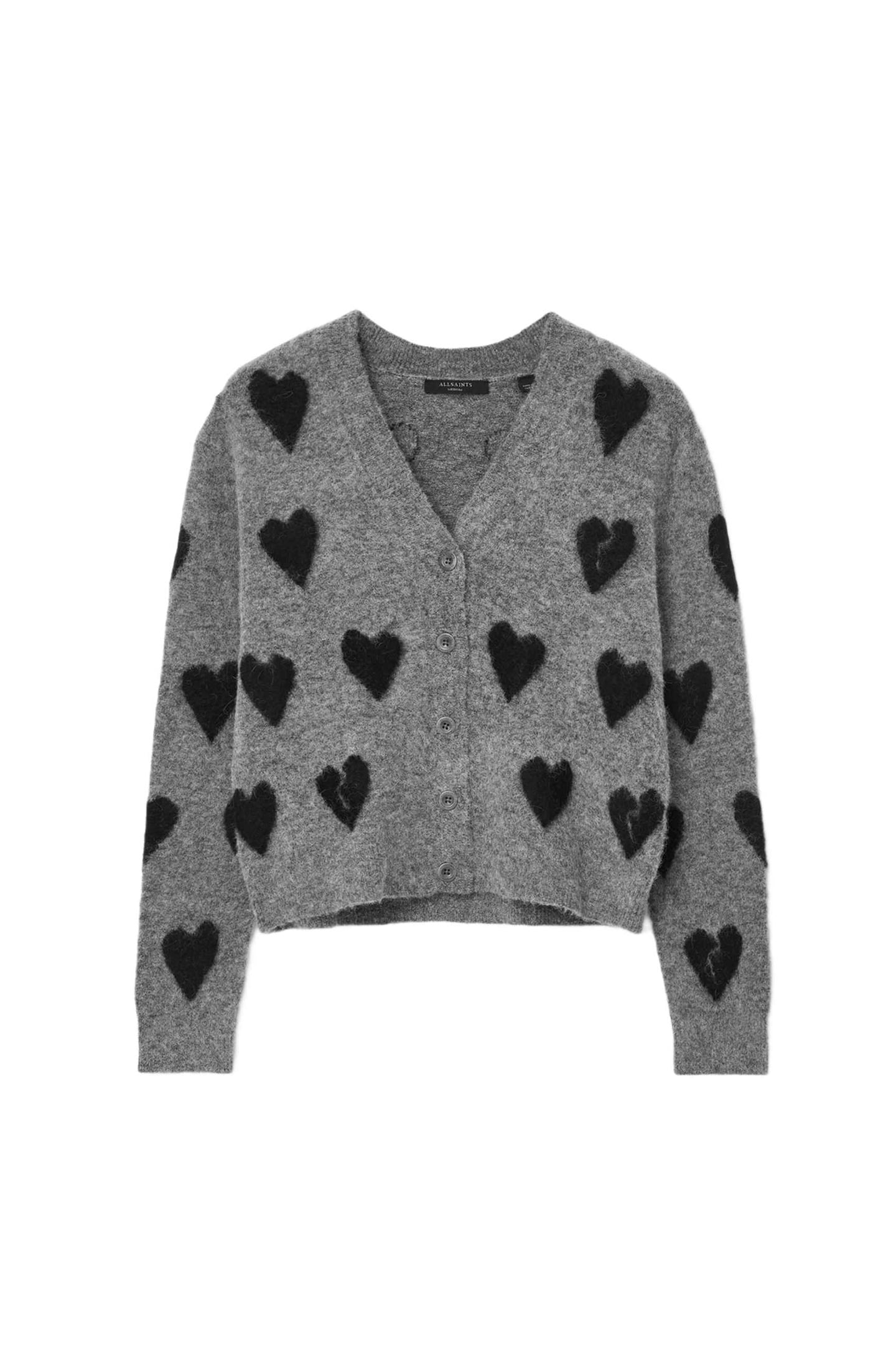 AMORA CARDIGAN GREY/BLACK 5