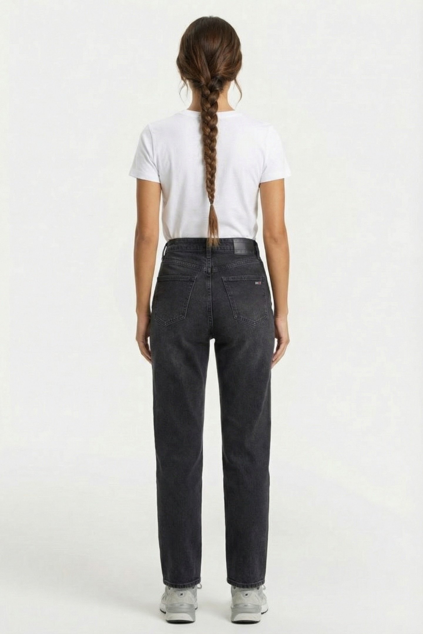 LAYLA HIGH RISE SLIM STRAIGHT JEANS DENIM BLACK 2