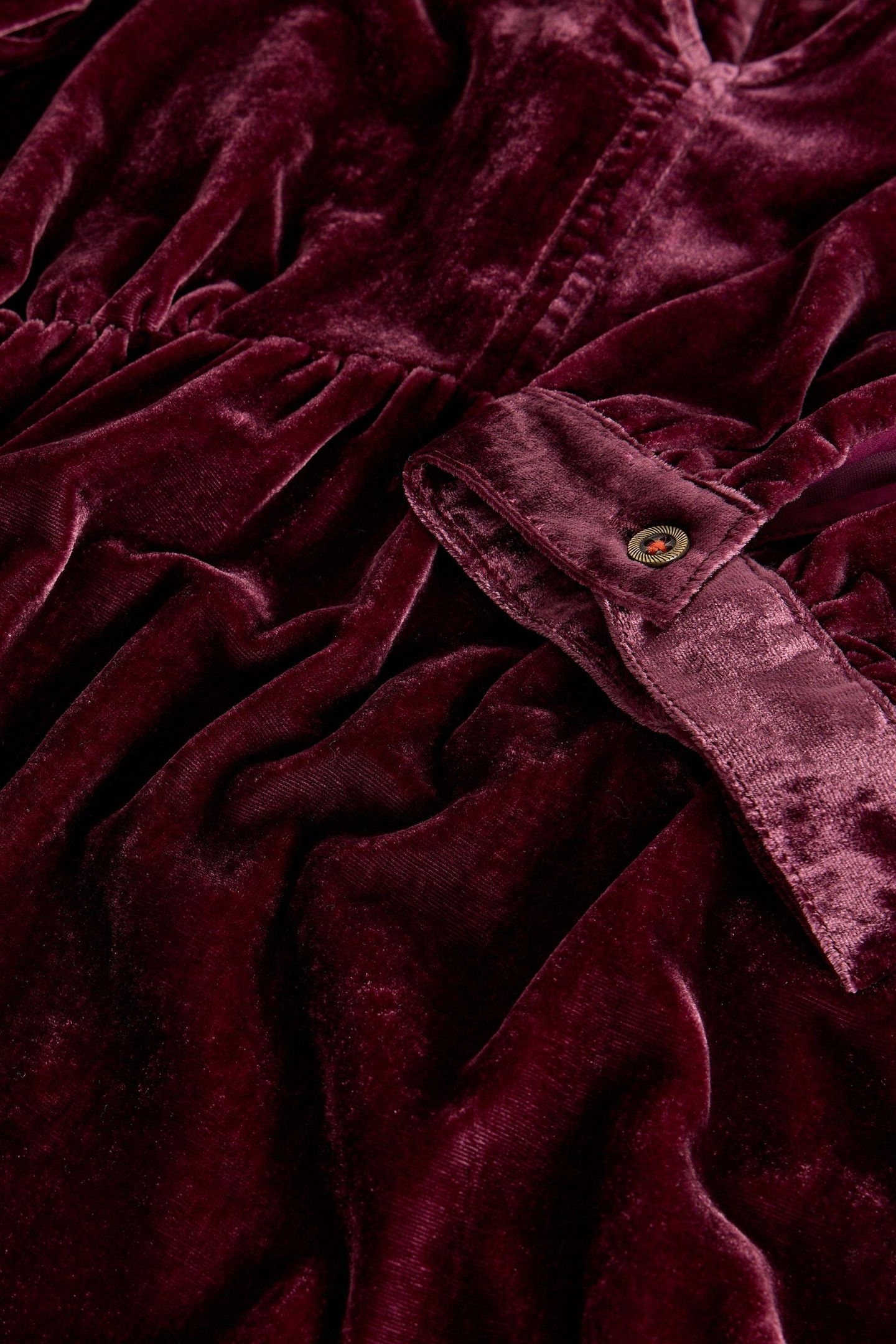 LUCY VELVET DRESS DARK PLUM 4