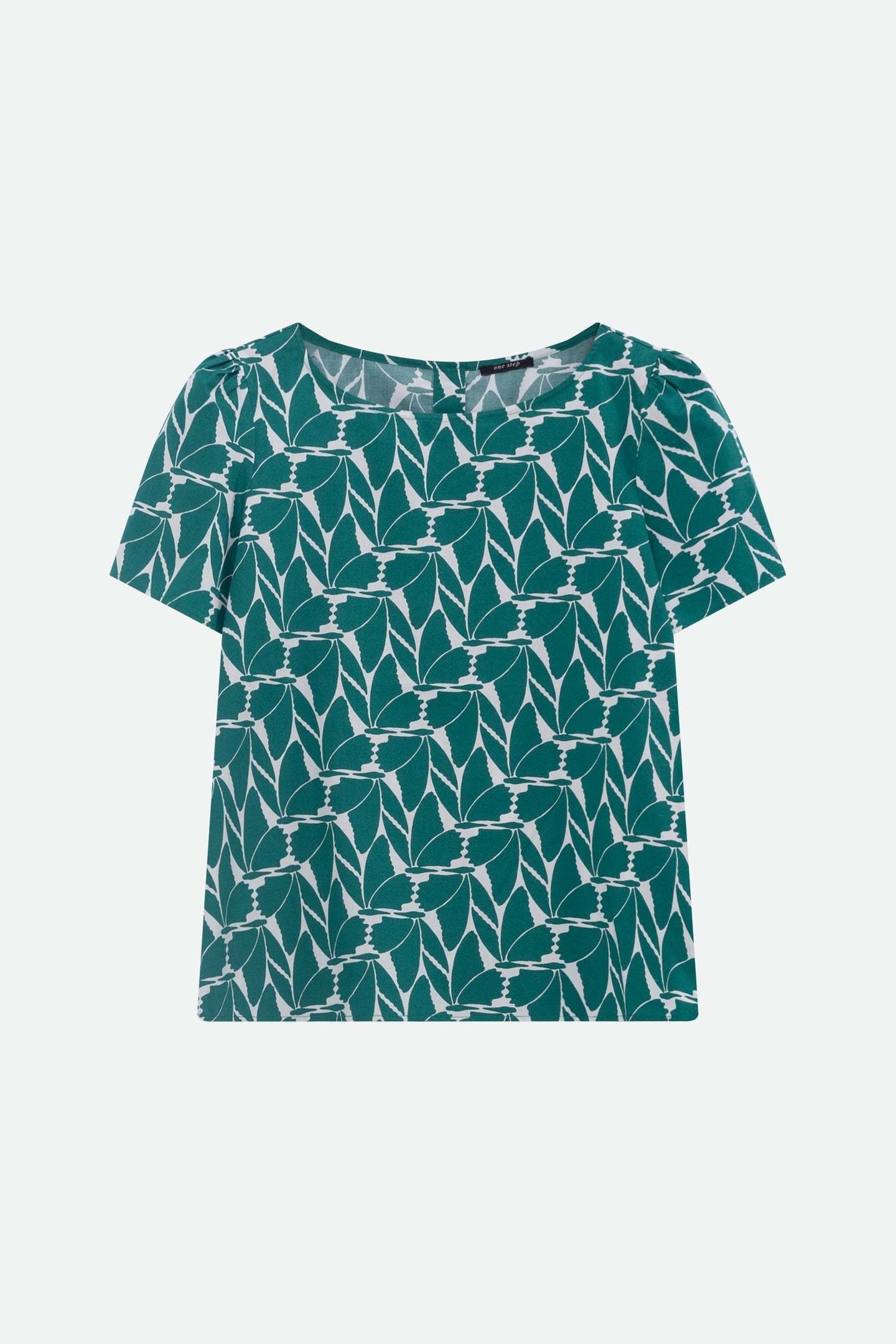 COPAL - ARTY GREEN FOLIAGE PRINT TOP 6
