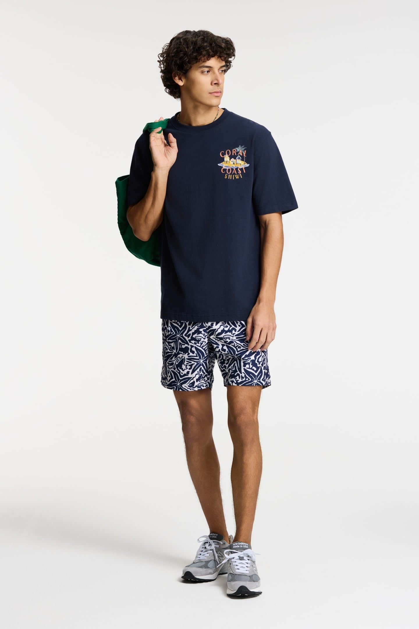 FINN RELAXED T-SHIRT CORAL COAST BLUE DARK NAVY 3