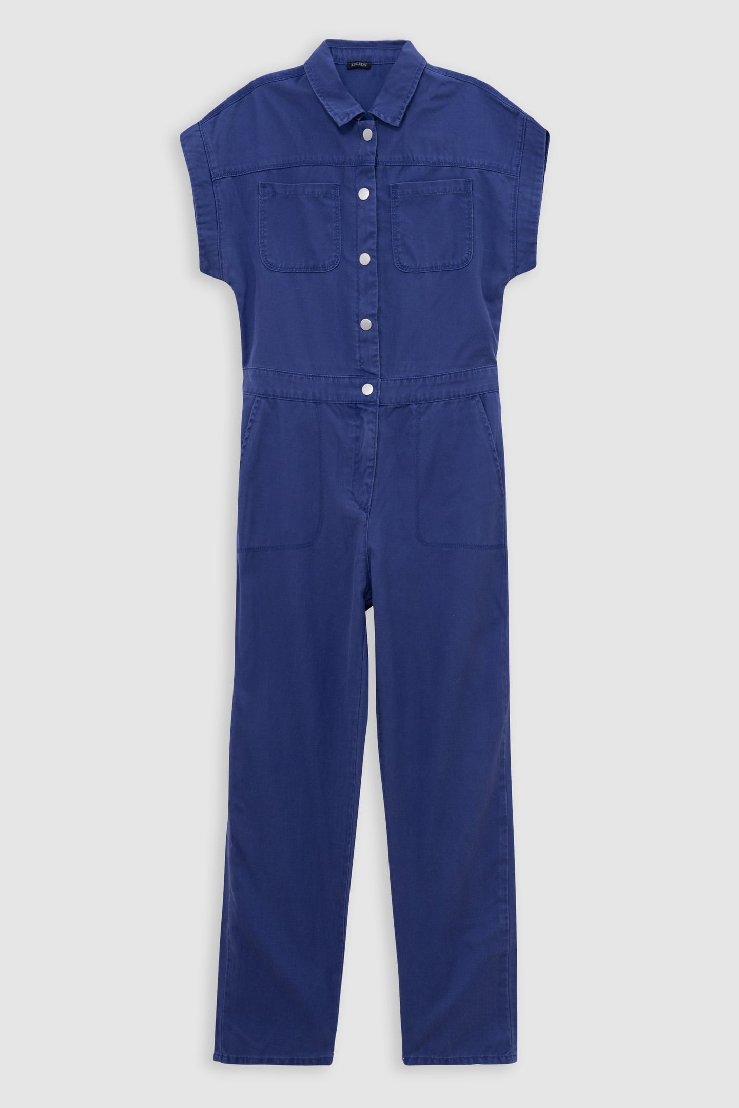 BLUE LONG JUMPSUIT WITH PRESS STUDS 1