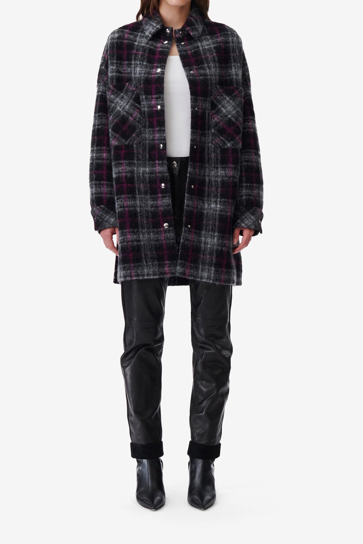 TERESA OVERSHIRT BLACK/FUSHIA 2