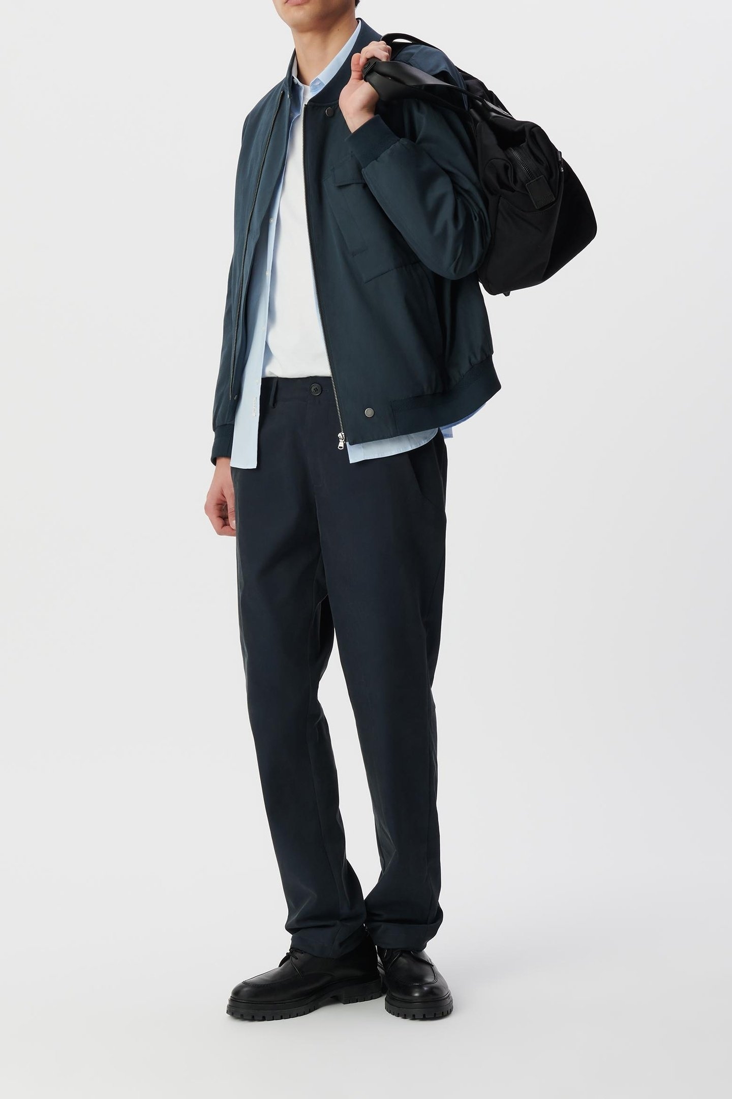 INK SOFT NYLON BOMBER JACKET 1