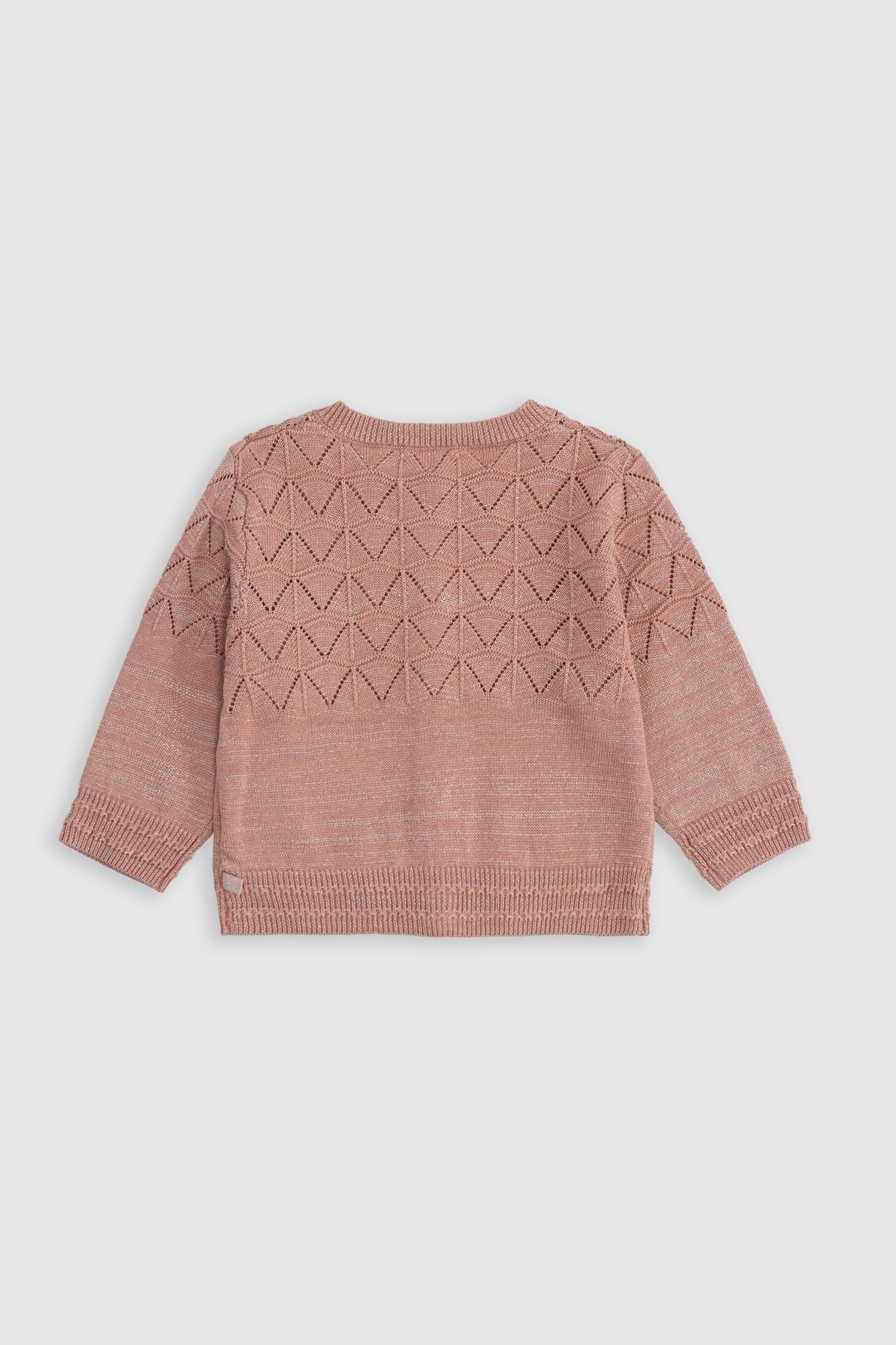 OPENWORK PINK LUREX CARDIGAN 2