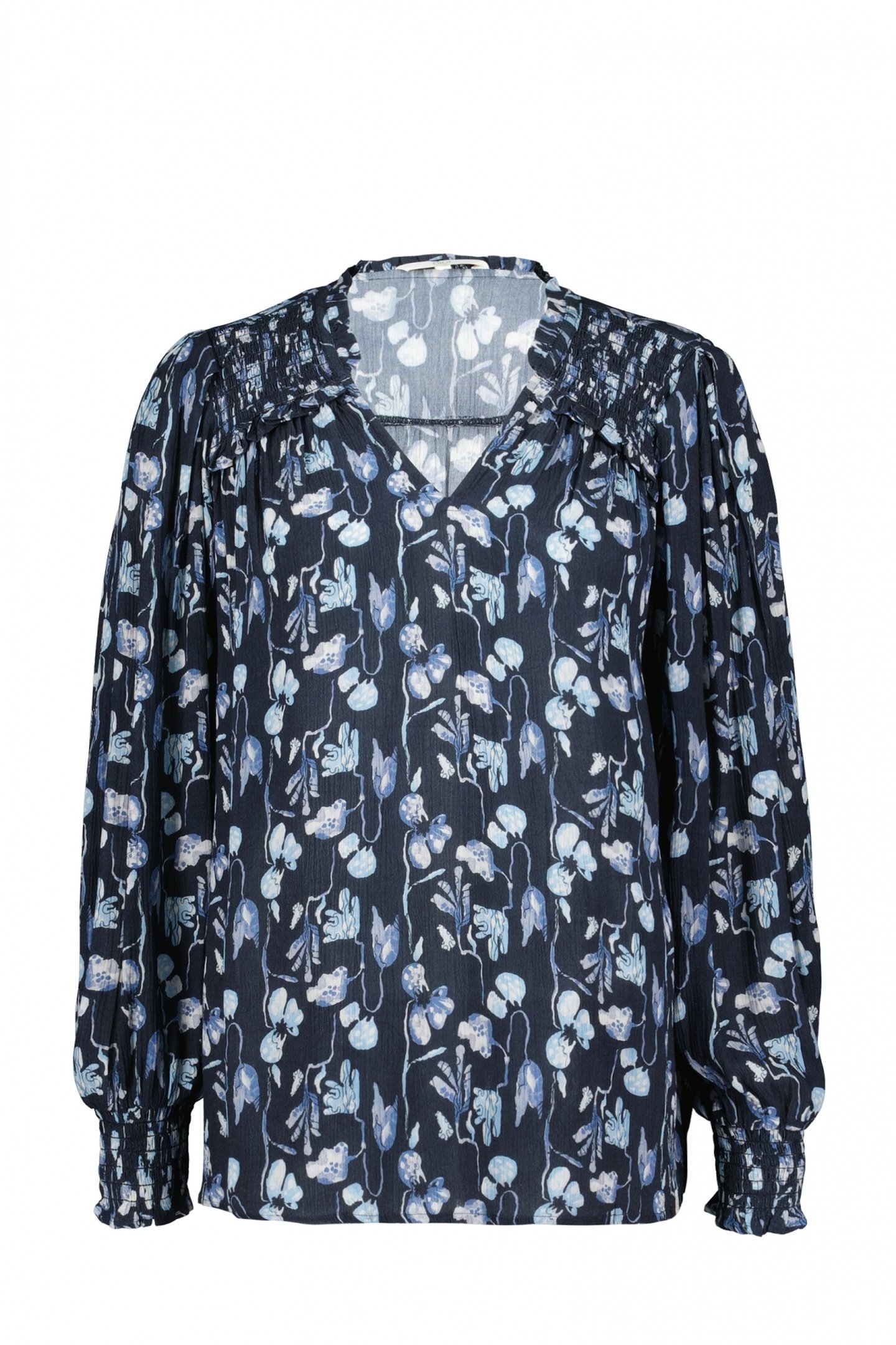 BLOUSE VIENNA DARKBLUE AMBIANCE XS PRINT 5