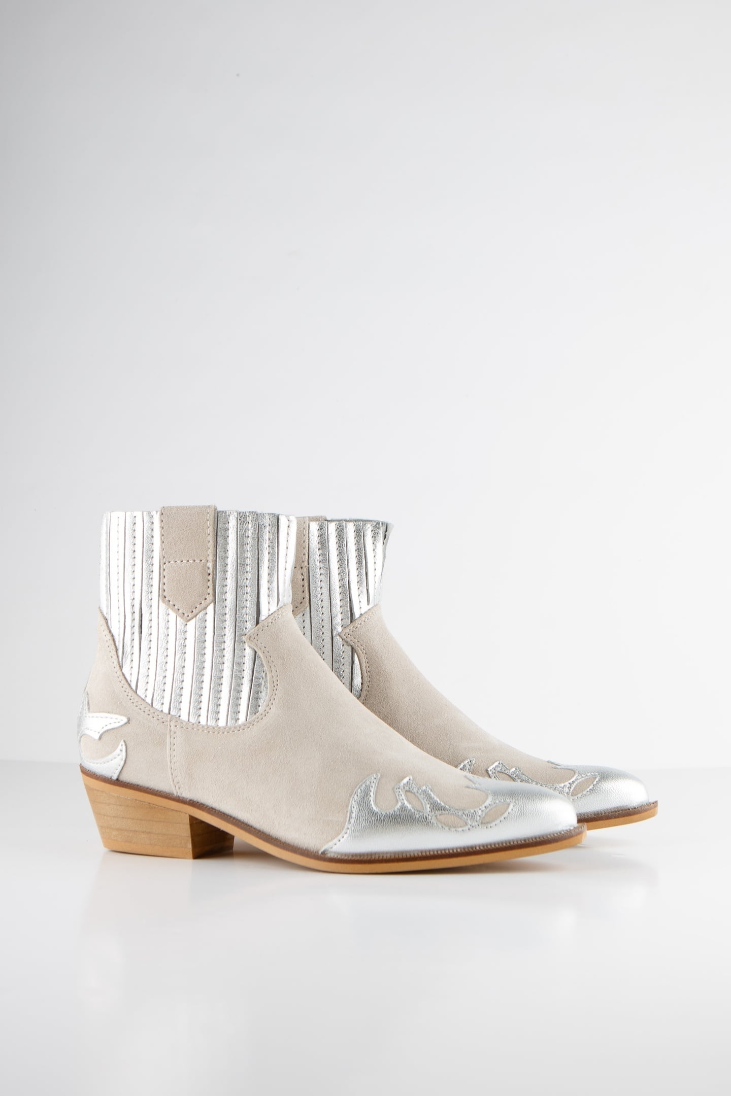 AUSTIN WESTERN SHOES SAND / SILVER 4