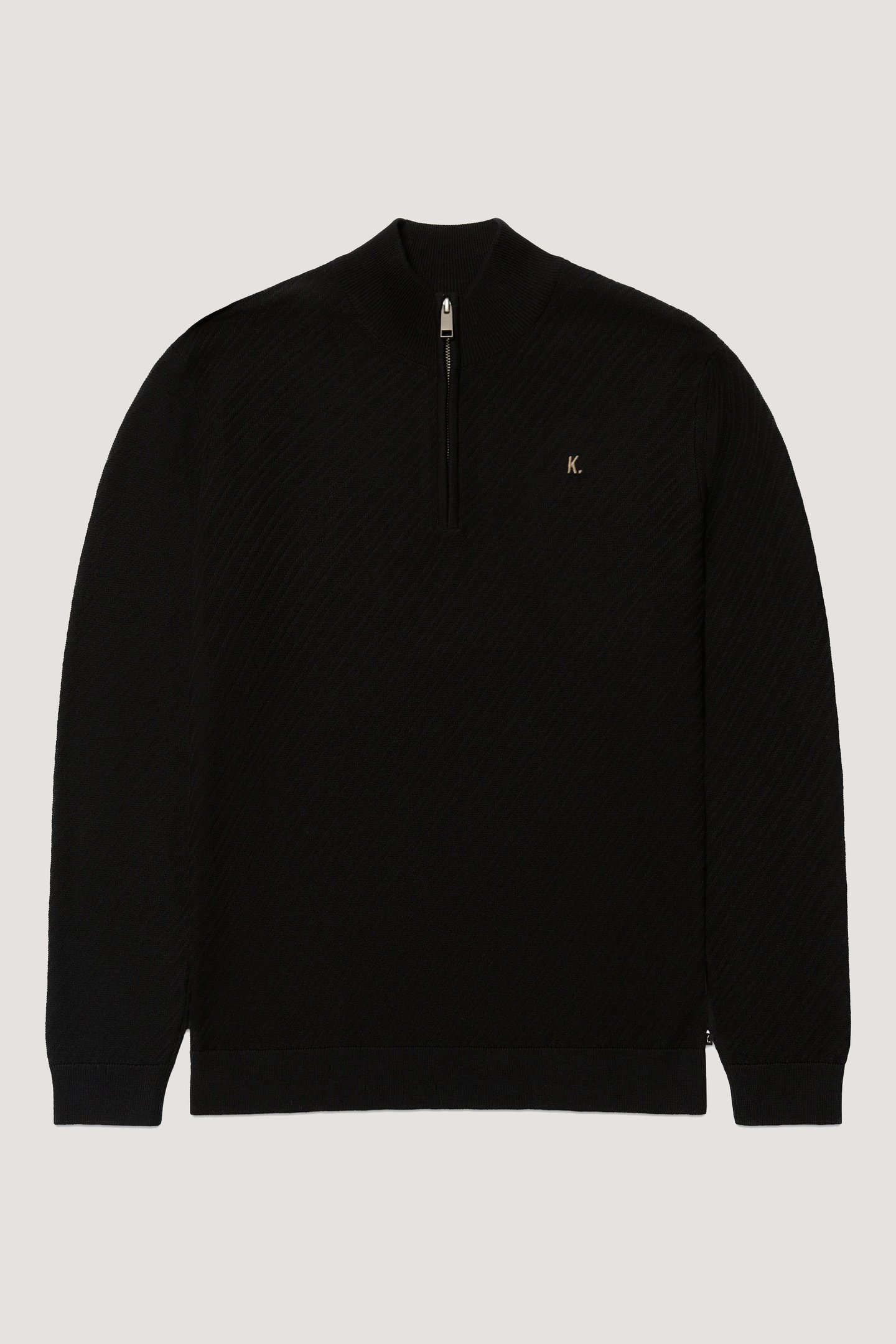 KN CROSSED ZIP BLACK 3