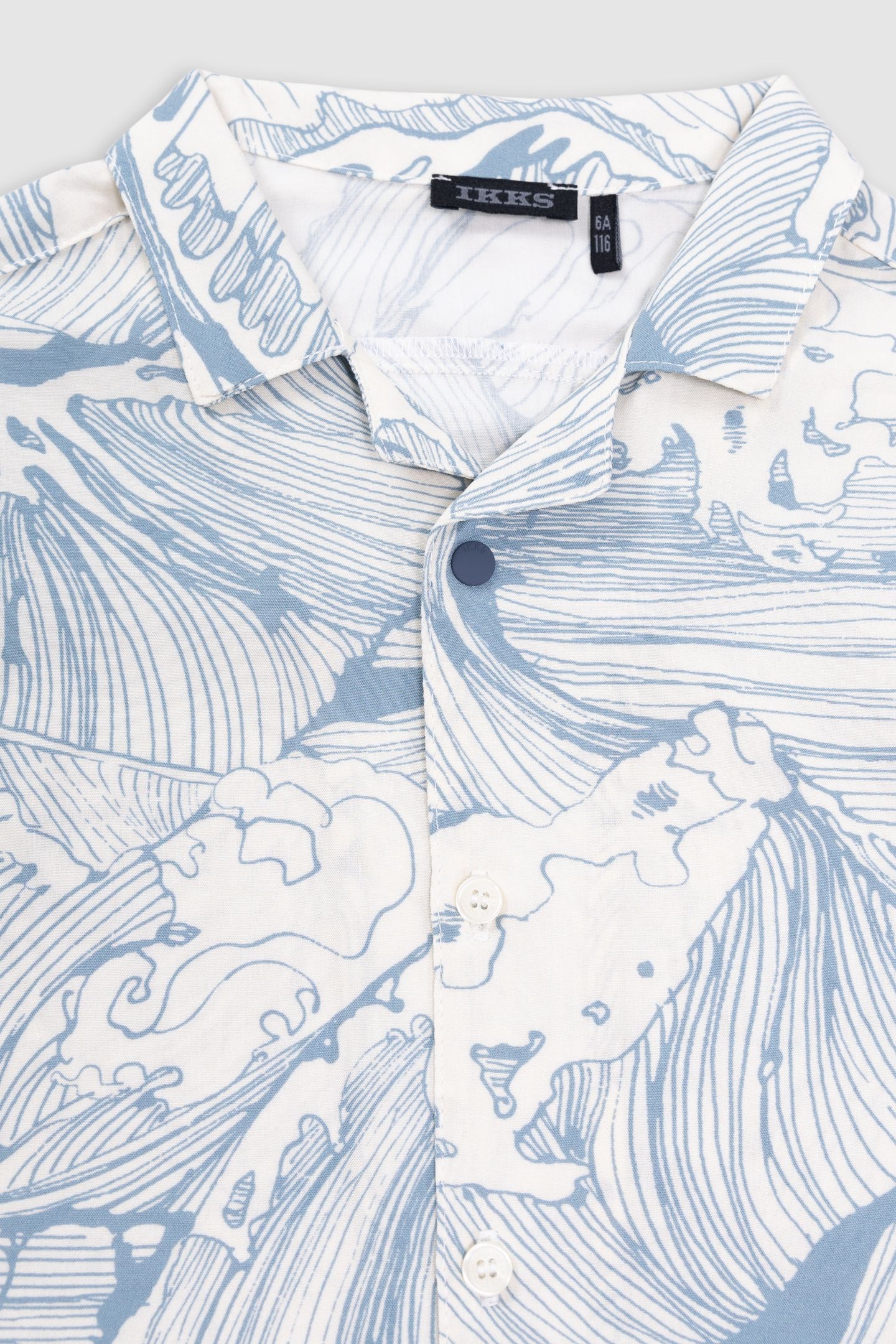 WATER GREEN WAVE PRINT SHIRT 3