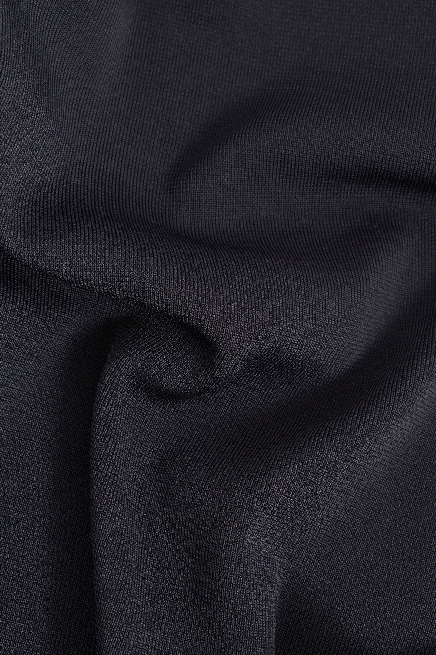 BLACK OPENWORK KNIT DRESS 7