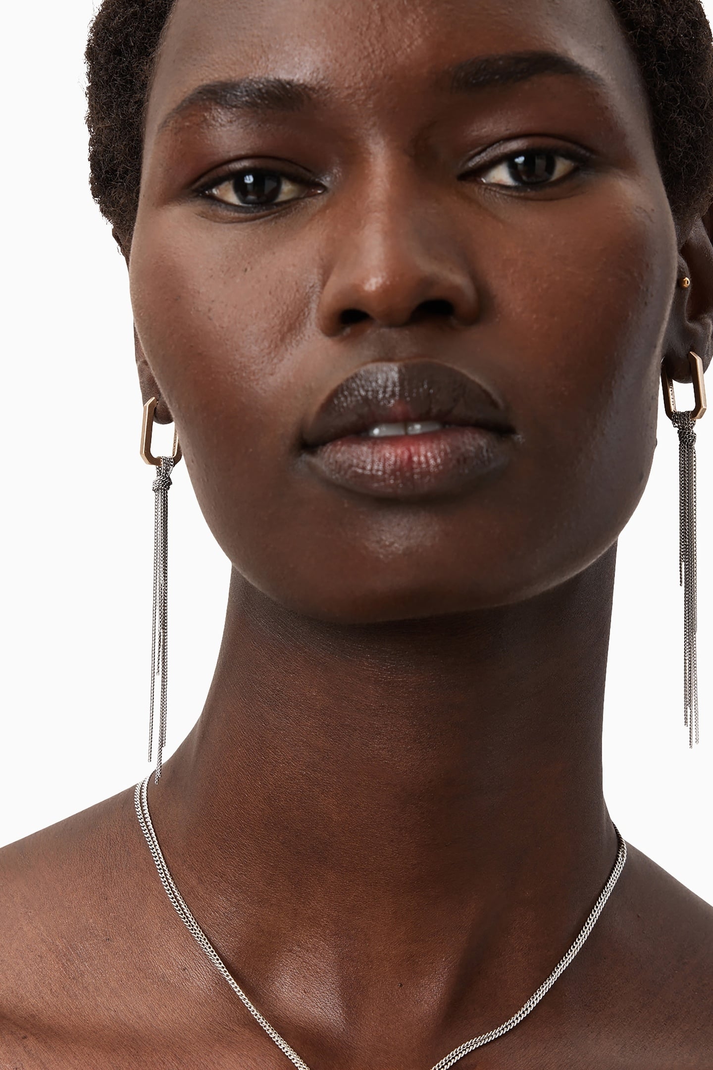 CORRINE DROP EARRING WARM BRASS MIX 2