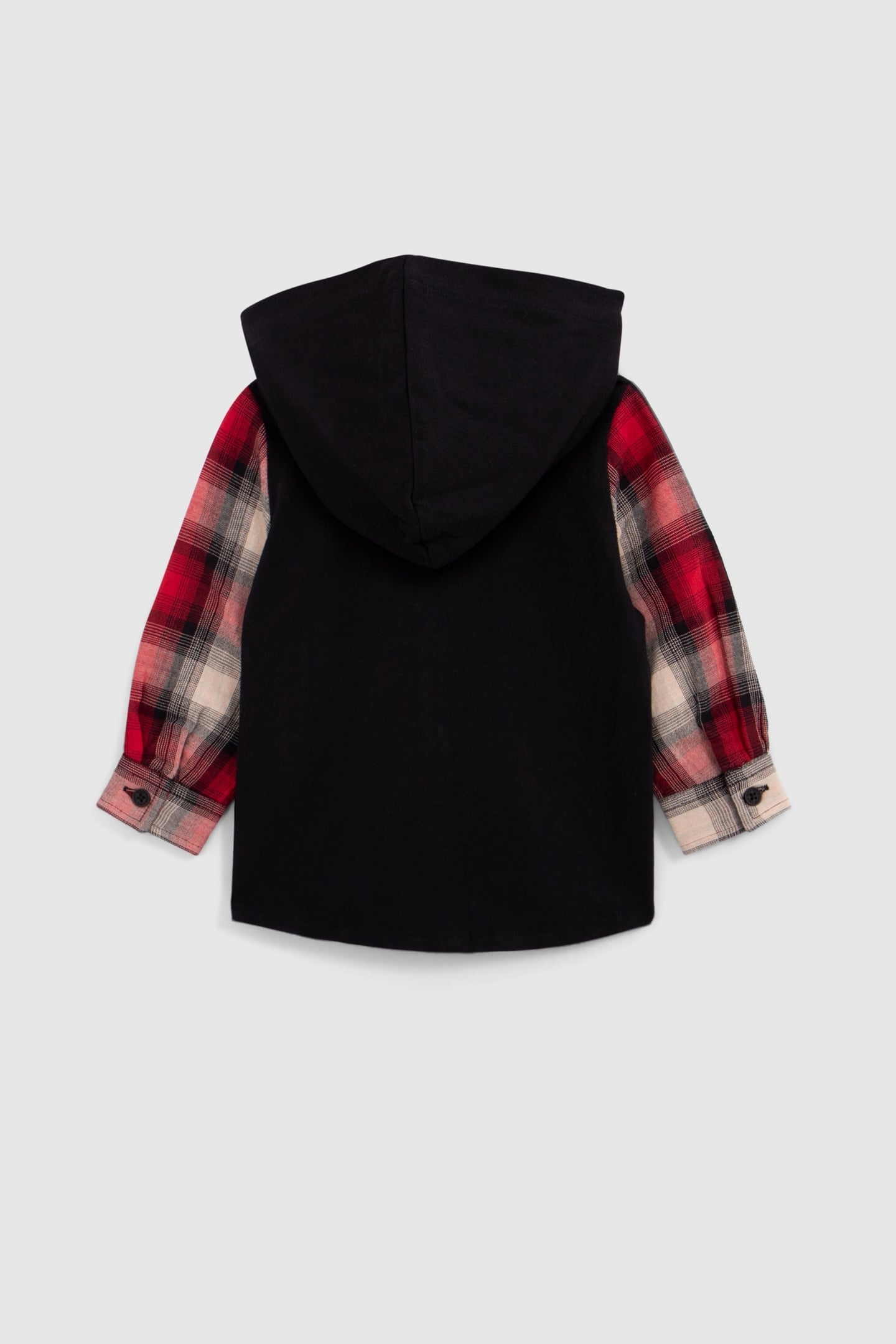 RED TWO-PLY SHIRT, CHECK PATTERN, BABY BOY 4