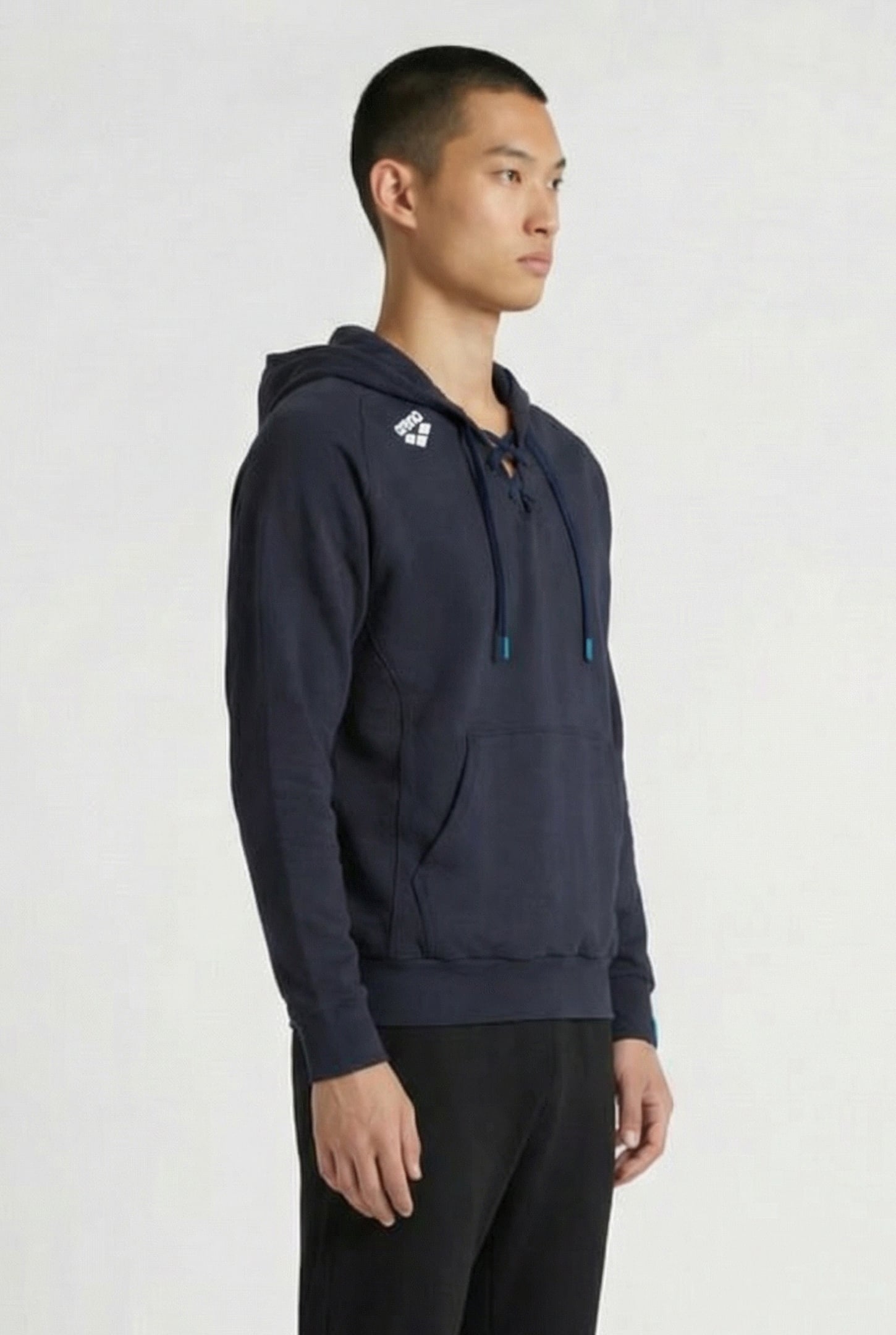 UNISEX TEAM HOODED SWEAT LACED NAVY-LACE 5