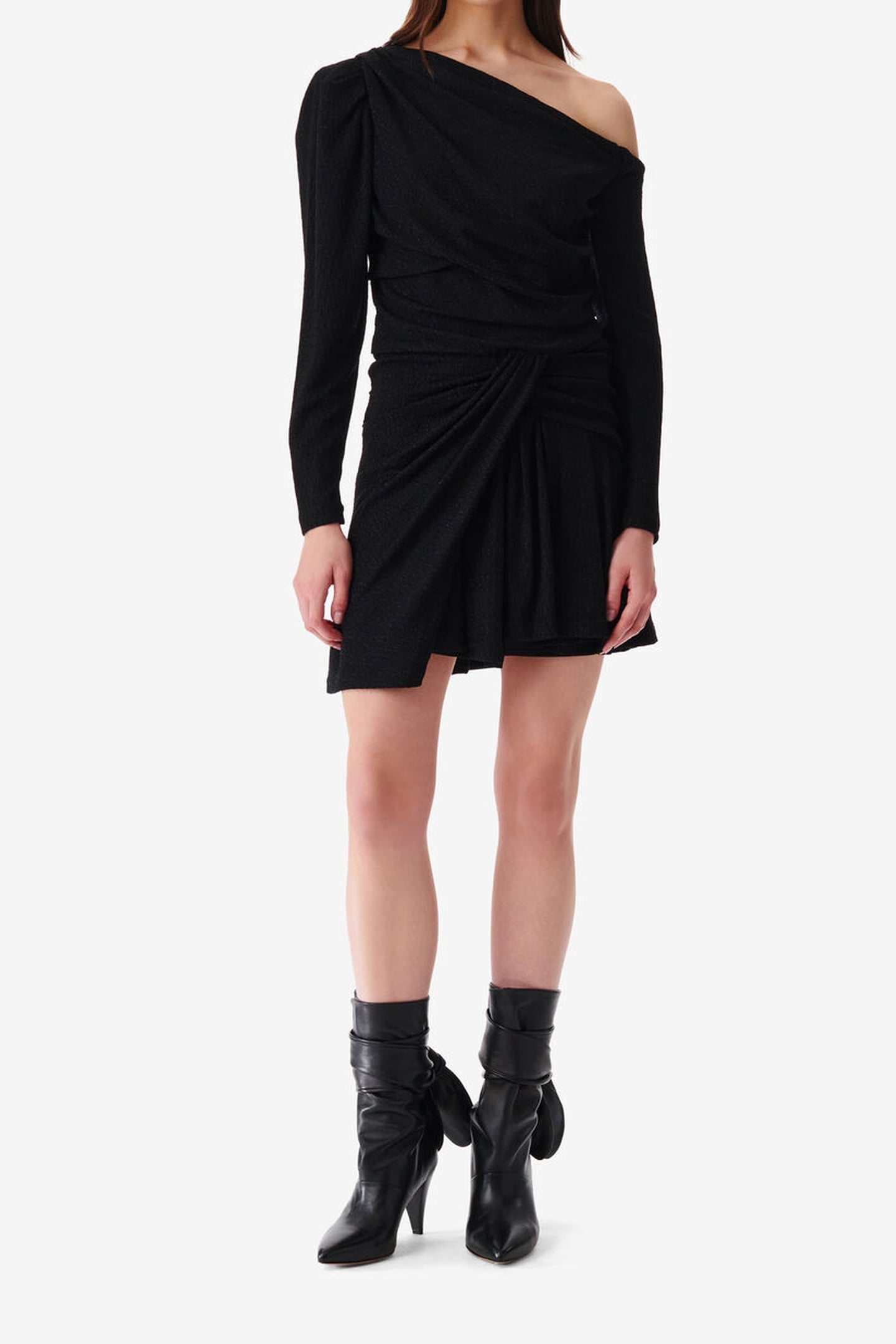 MERIMI DRESS BLACK/BLACK LUREX 2