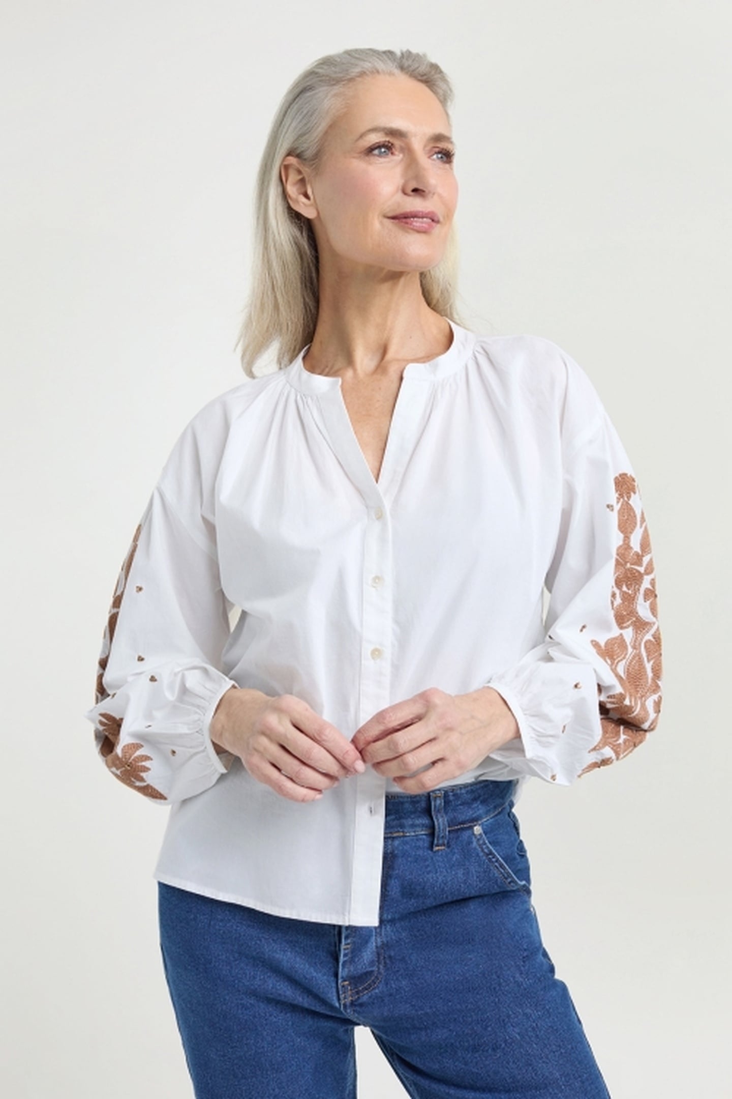 JET BLOUSE COFFEE 1