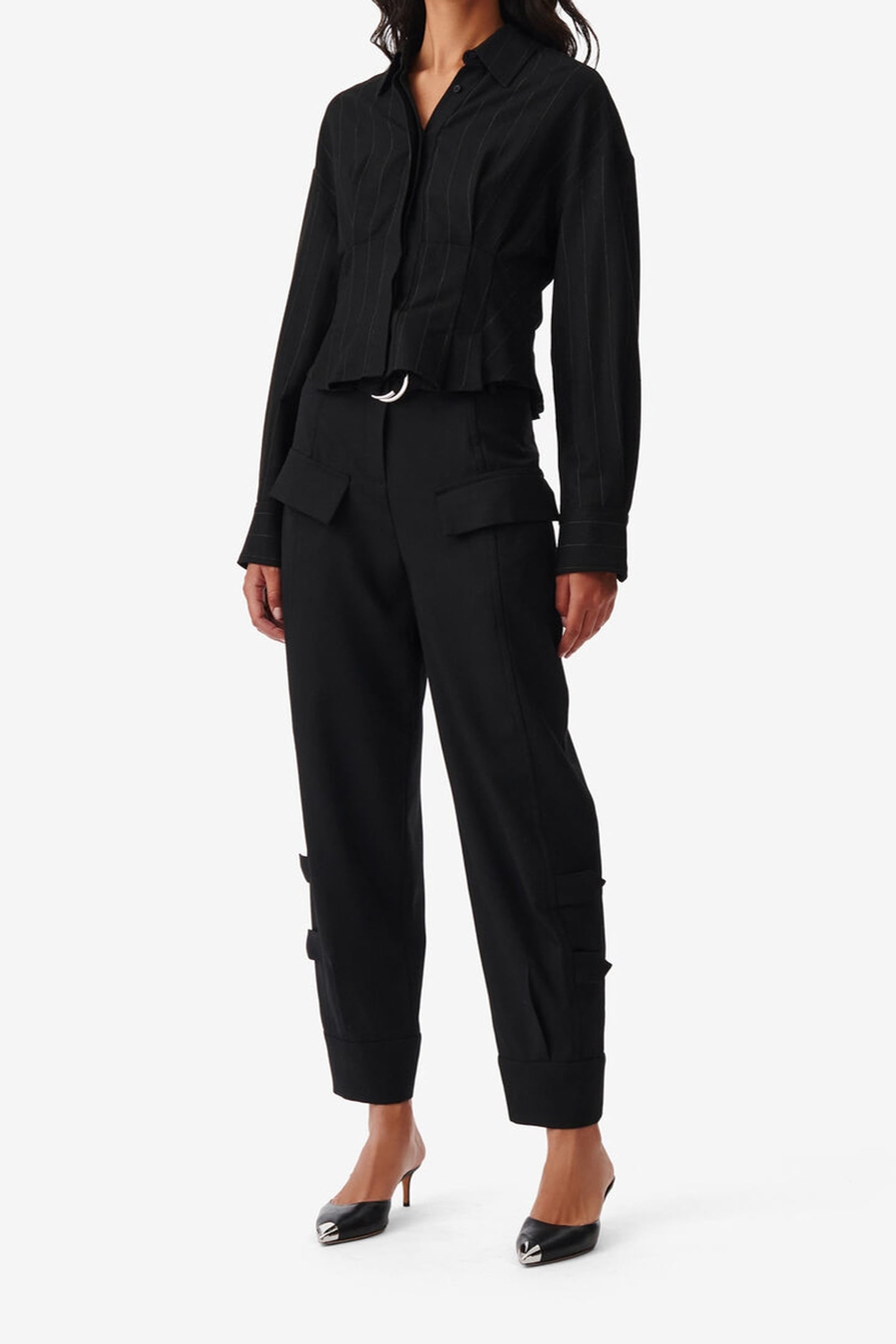 JANNIE SHIRT BLACK/WHITE 2