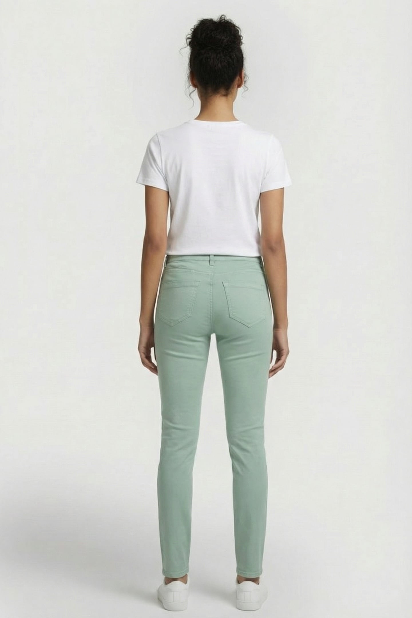 5 POCKET JEANS TINA IN GRANITE GREEN 2