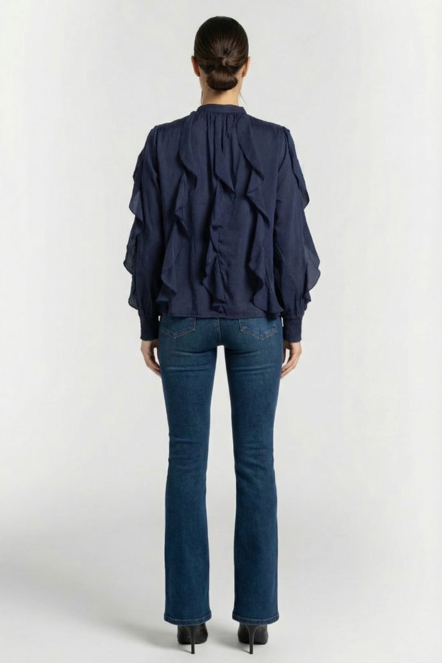 TOP COTTON VISCOSE NAVY NOIR 2