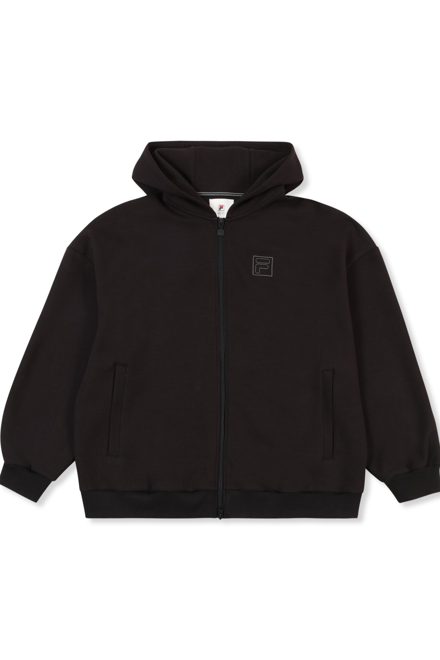 PAGANO OVERSIZED ZIP HOODIE BLACK 5