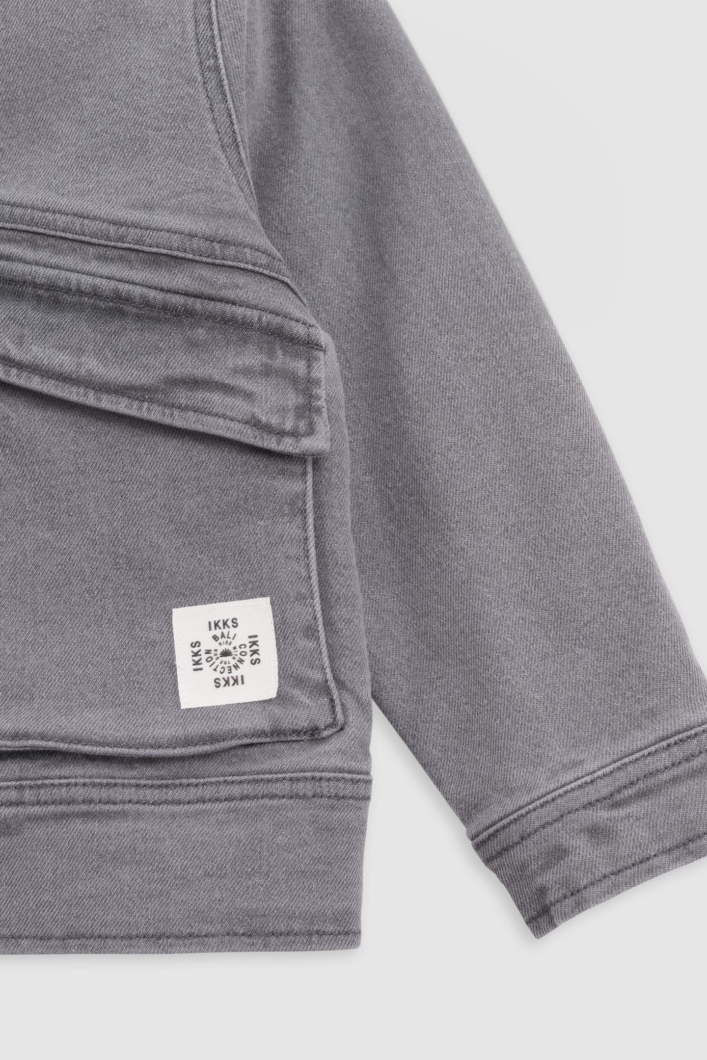 GREY DENIM JACKET WITH HOOD 5