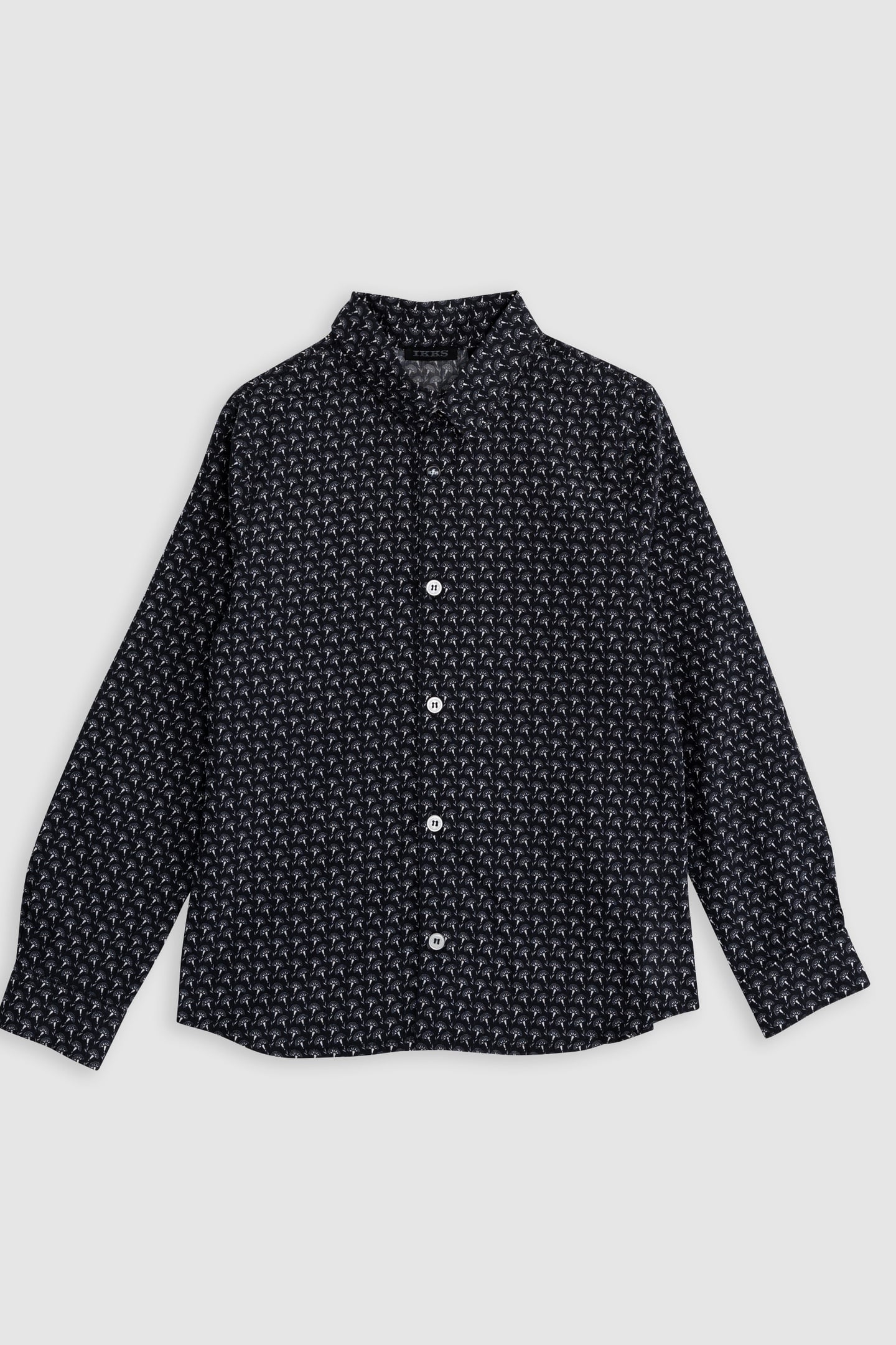 BLACK FLOWERY LIBERTY FABRIC SHIRT 1