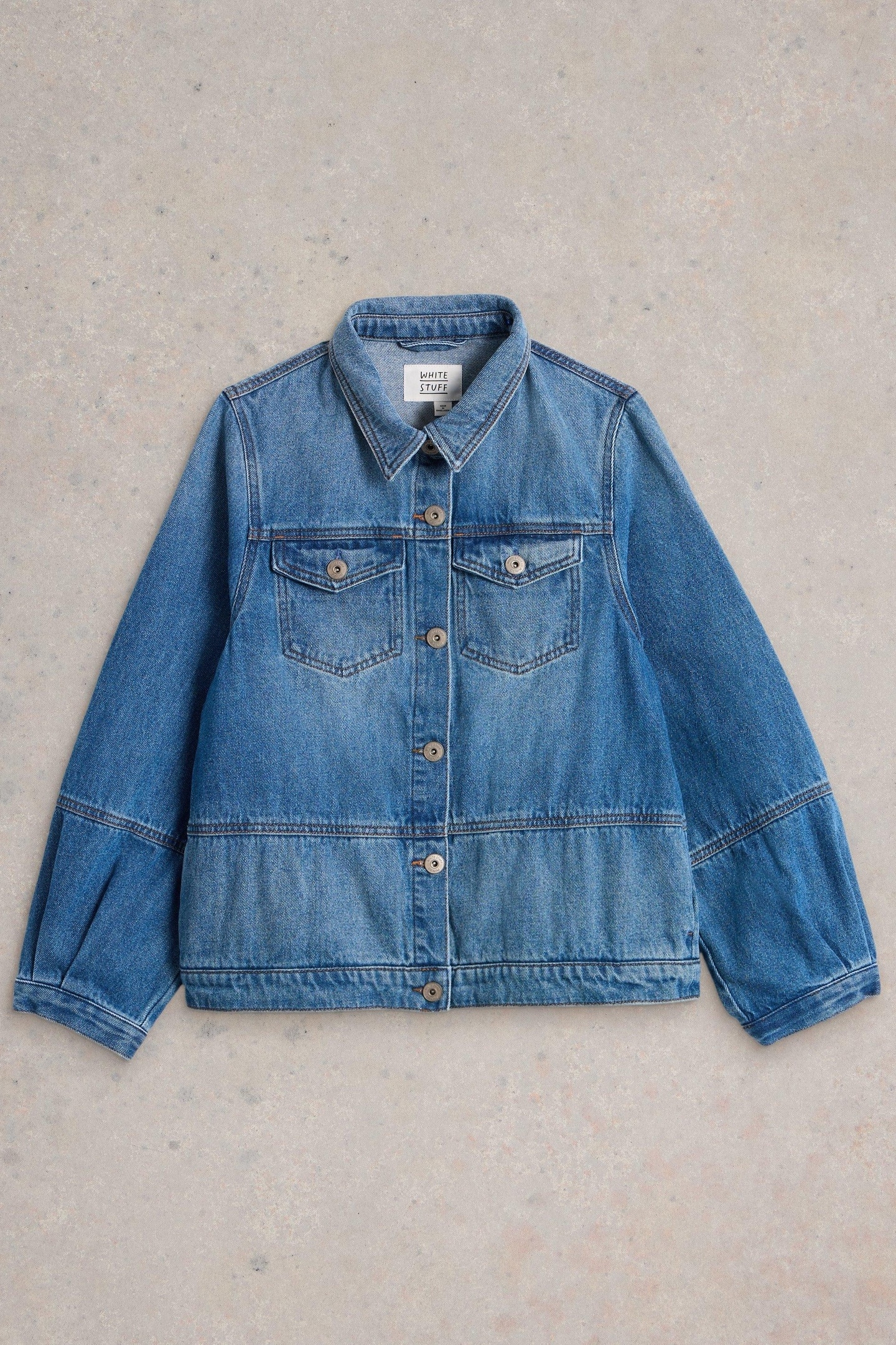 CAMILLE DENIM JACKET MID DENIM 3
