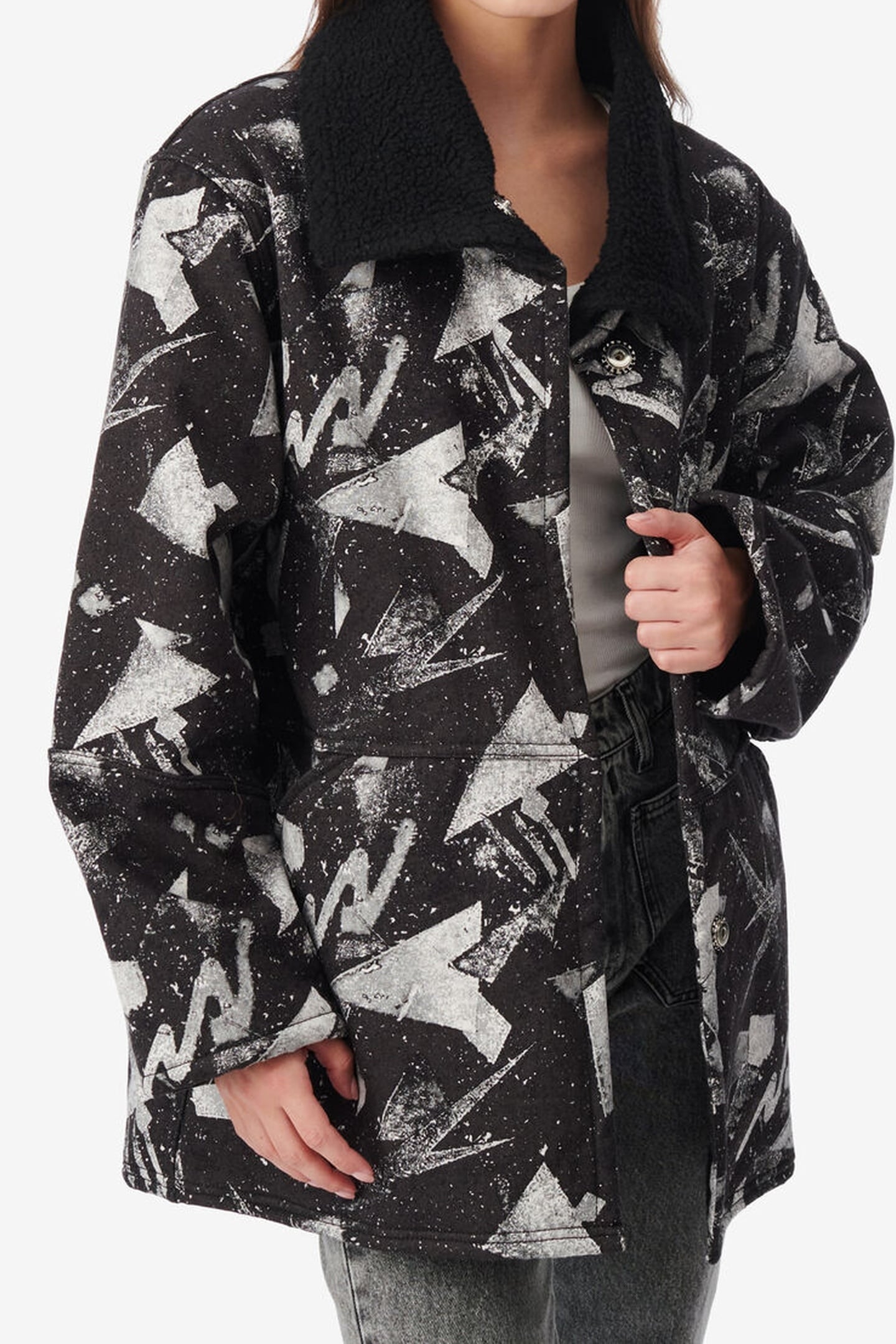 CORENTIN OUTERWEAR BLACK/WHITE 4