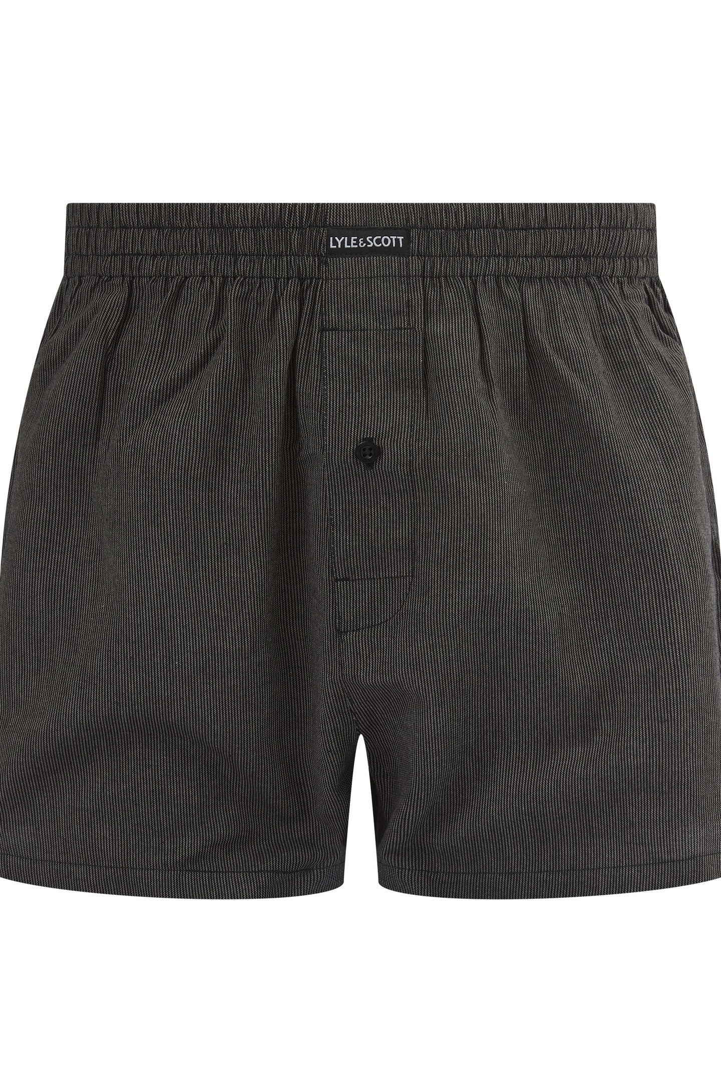 ROBINSON 3 PACK COTTON BOXER SHORTS CHECK/BLACK/STRIPE 3