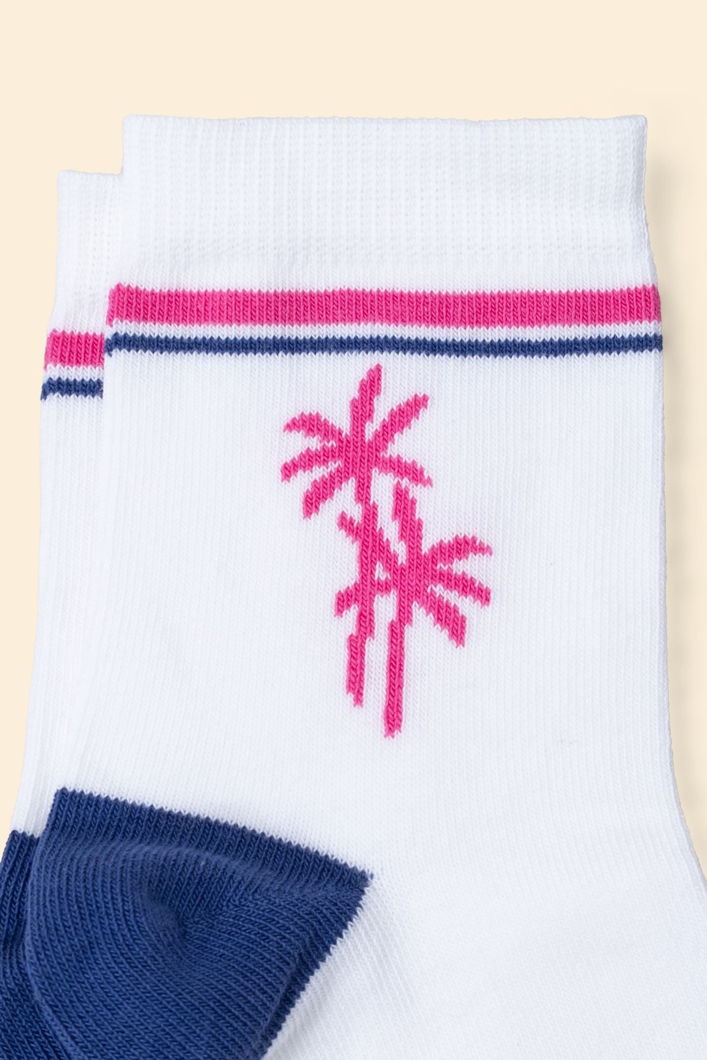 WHITE, BLUE, AND PINK SOCKS INDIGO 4
