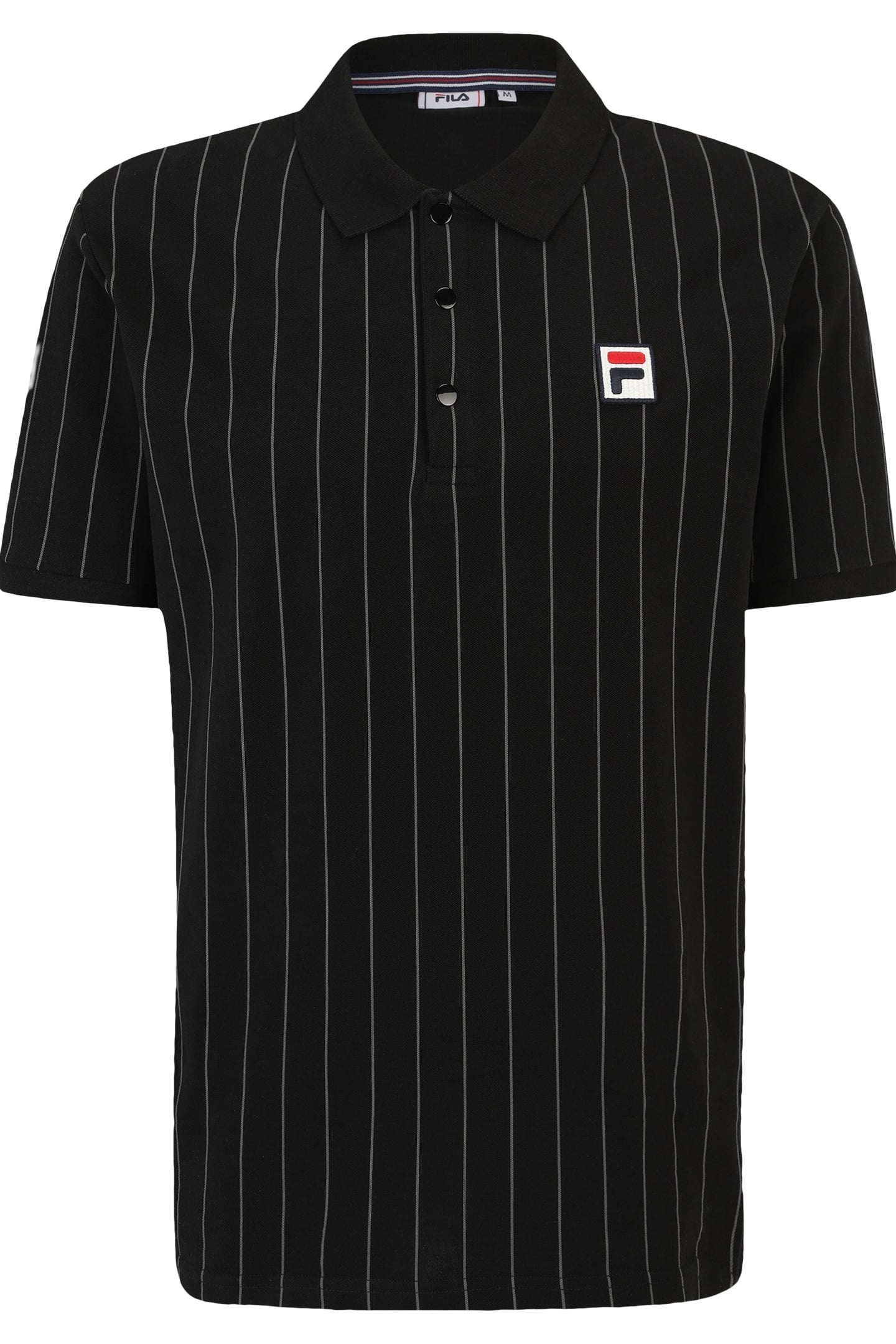 LINTER STRIPED POLO SHIRT BLACK/IRON GATE STRIPED 4
